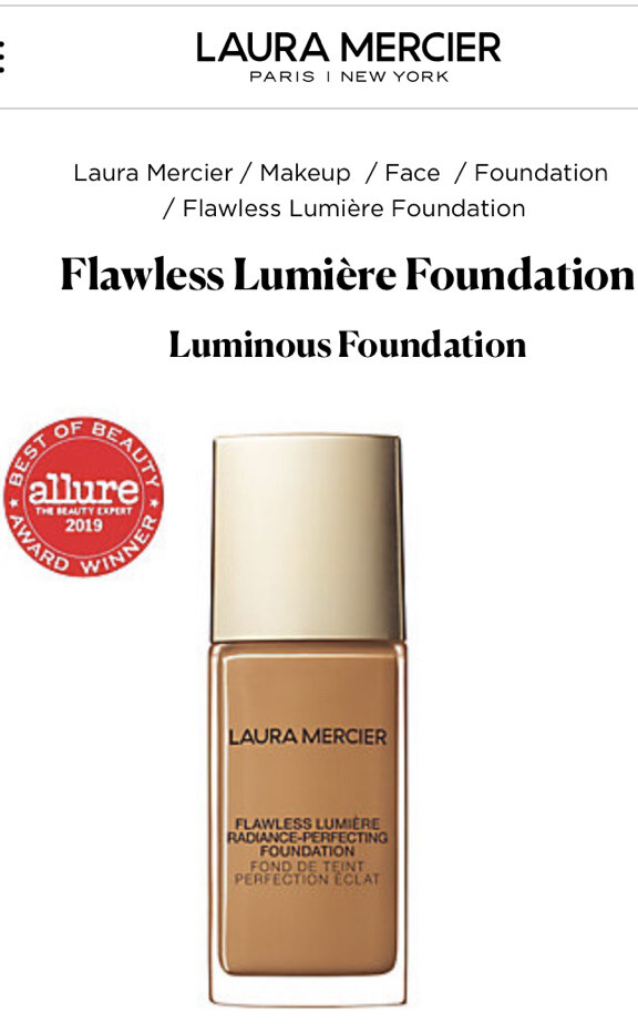 Laura Mercier Flawless Lumiere Radiance Perfecting Foundation – 5 W1 AMBER NIB