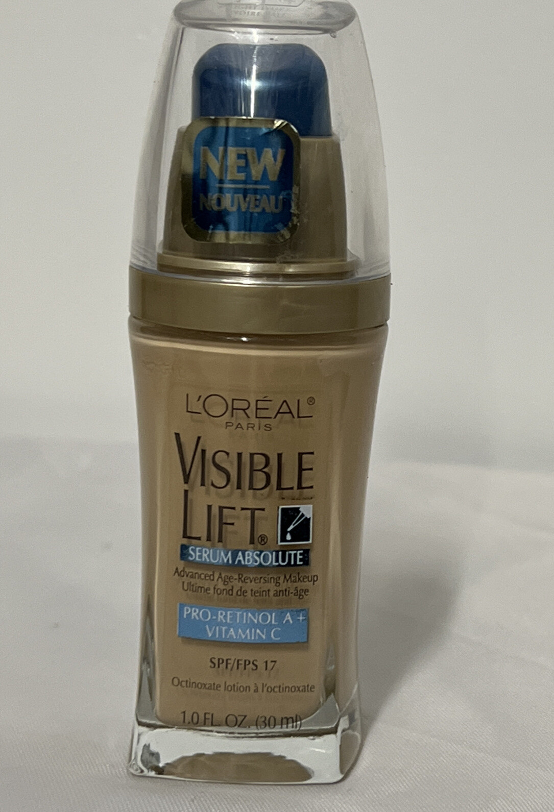 L’Oréal Visible Lift Serum Absolute SPF 17 Liquid Makeup Pump, #144 Light Ivory