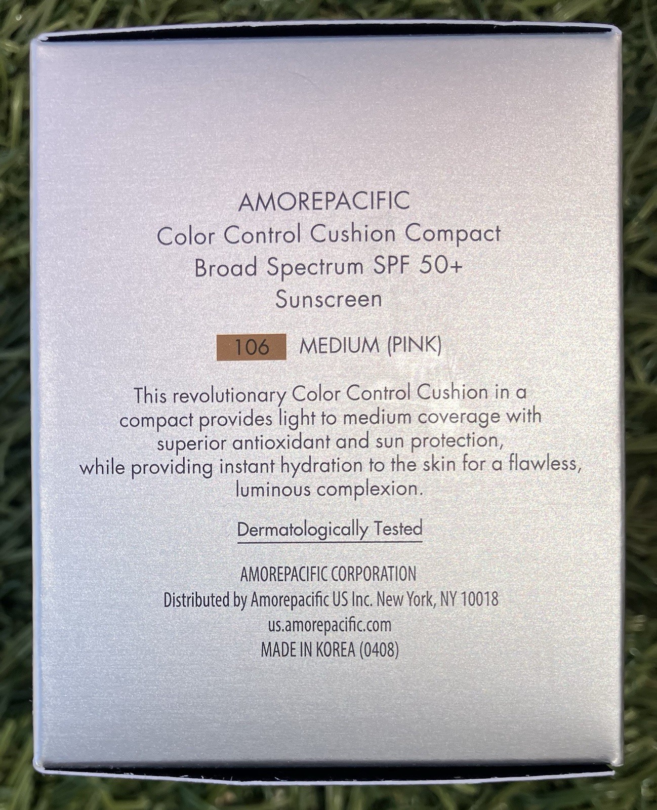 Amore Pacific Color Control Cushion Compact SPF50+ Shade 106 MEDIUM PINK 2x15g