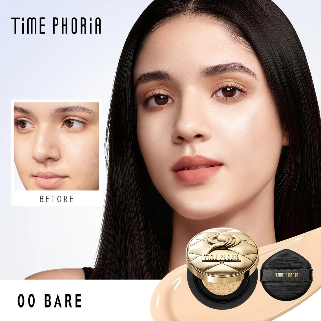 TIMEPHORIA Glow Perfection Cushion 11g Hydrating Radiant Soft Finish Foundation