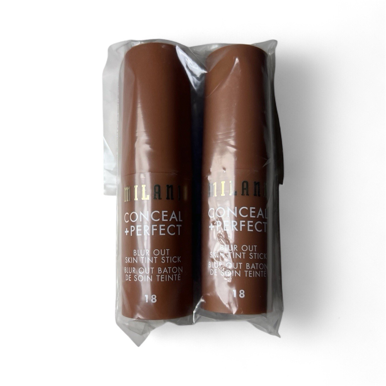 Lot Of 2: Milani Conceal + Perfect Blur Out Skin Tint 0.28oz – 018 Deep Red