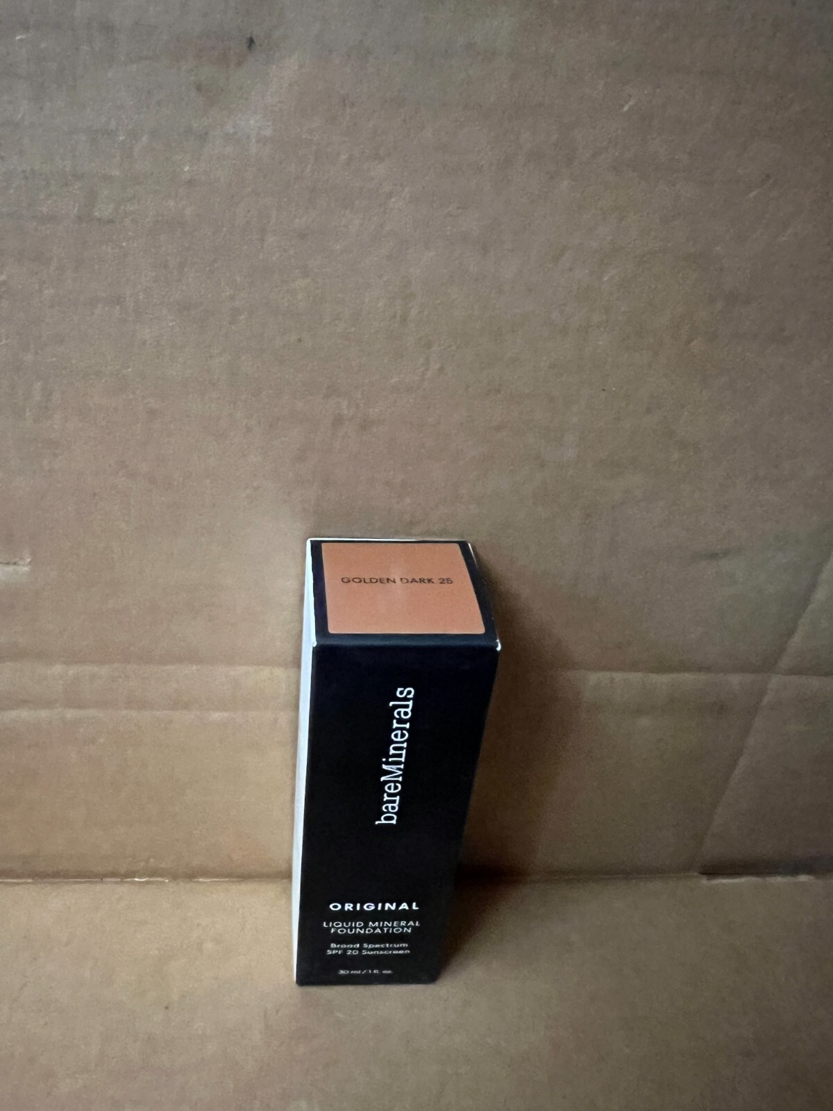 BareMinerals Liquid Mineral Foundation – 25 GOLDEN DARK – 1oz Full Size SEALED