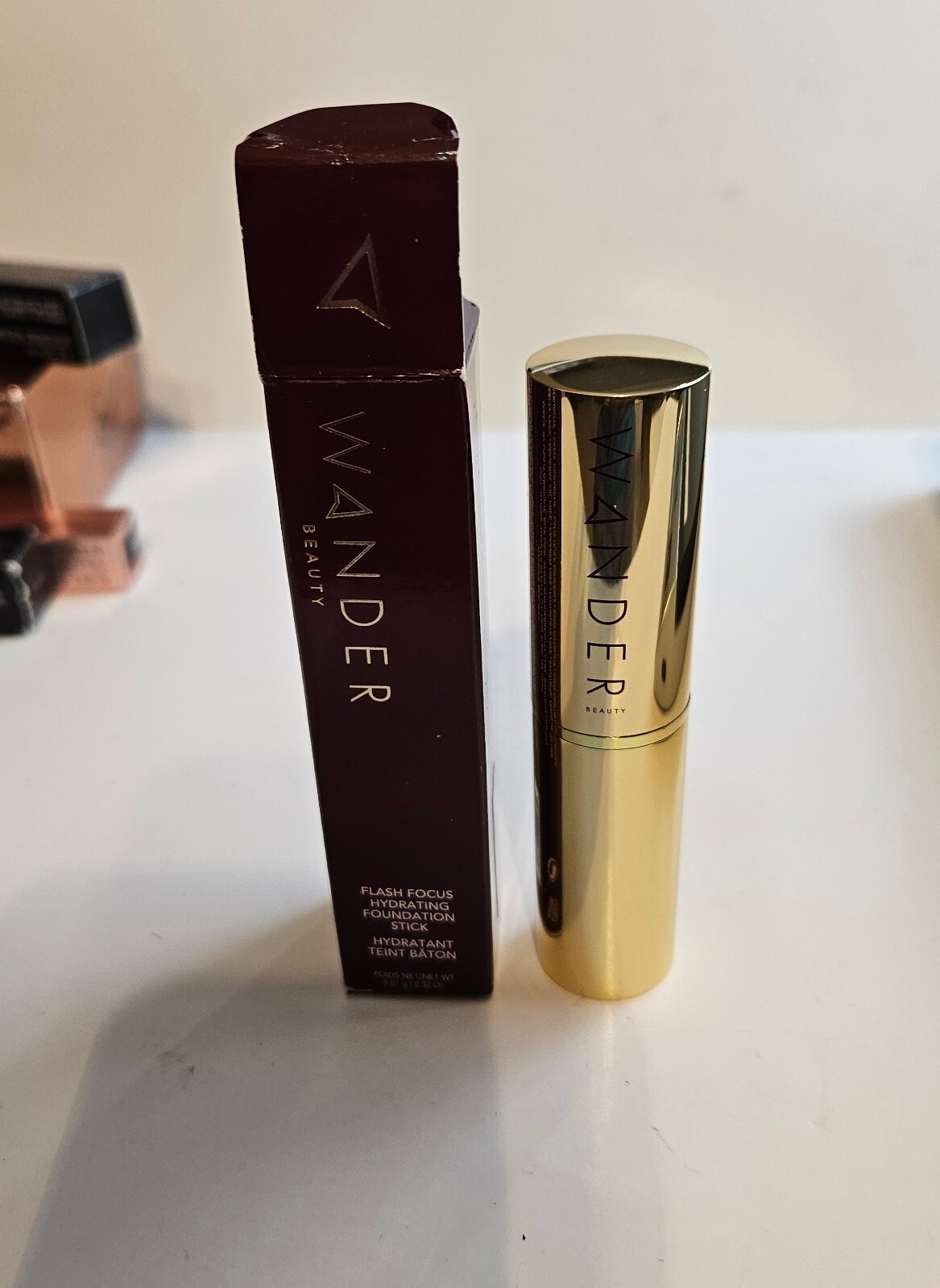 Wander Beauty Flash Focus Hydrating Foundation Stick Full Sz .32oz Golden Medium