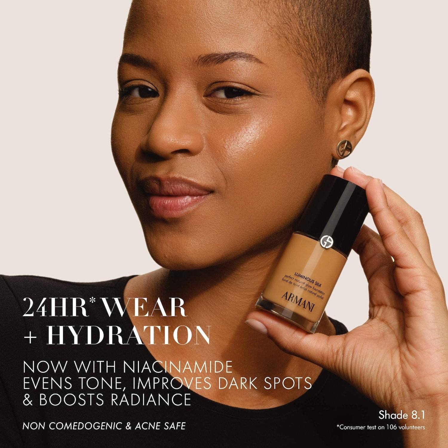 Armani Authentic Mini Liquid Foundation with 24HR Wear 5.75 – light medium 0.6oz