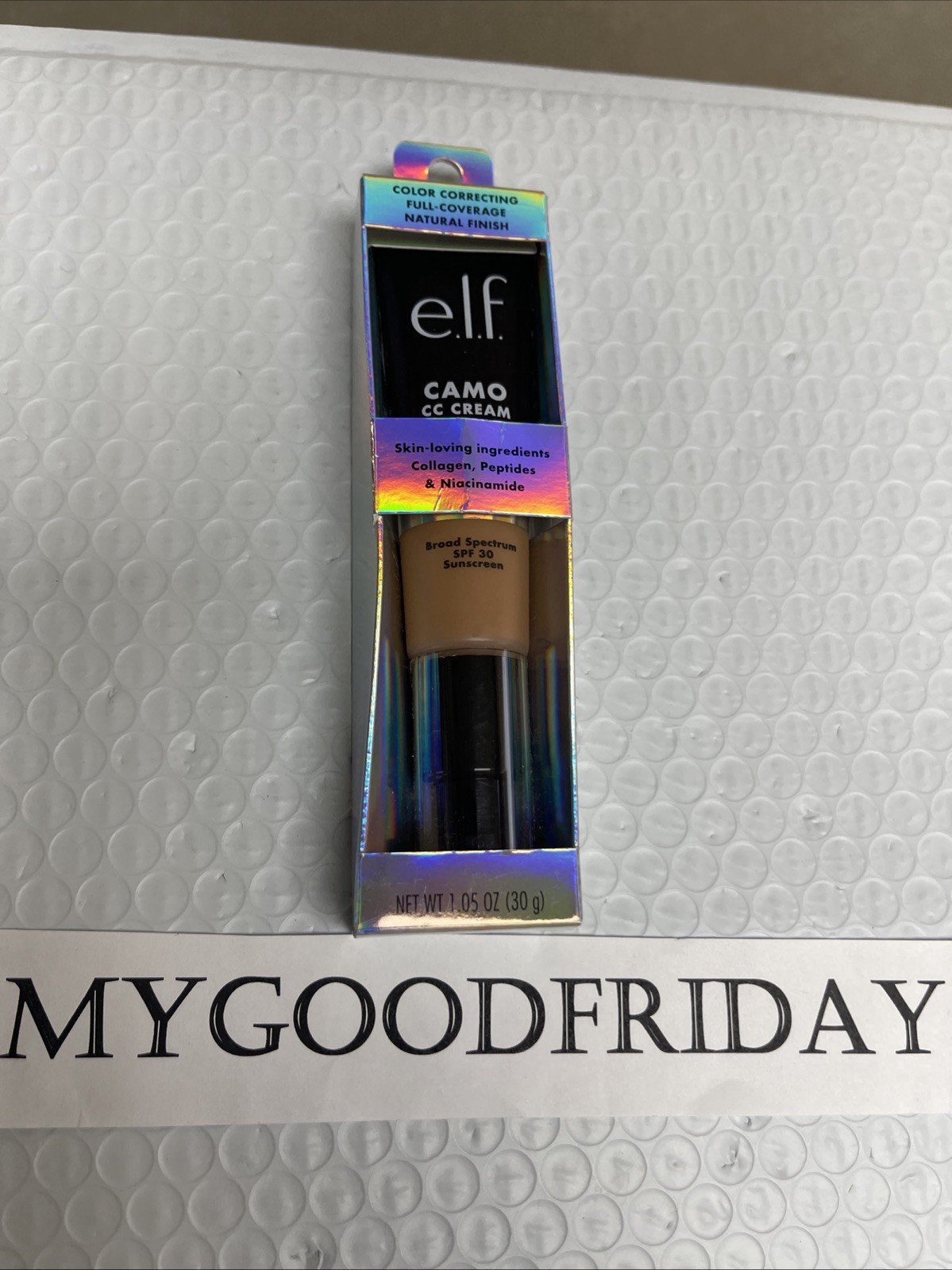 E.L.F. CAMO COLOR CORRECTING FOUNDATION FULL COVERAGE 425 TAN Exp:02/2026