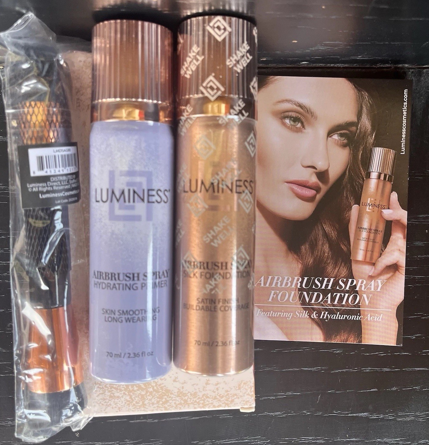 Luminess Airbrush Spray Silk Foundation Starter Set New Sealed Fair 020