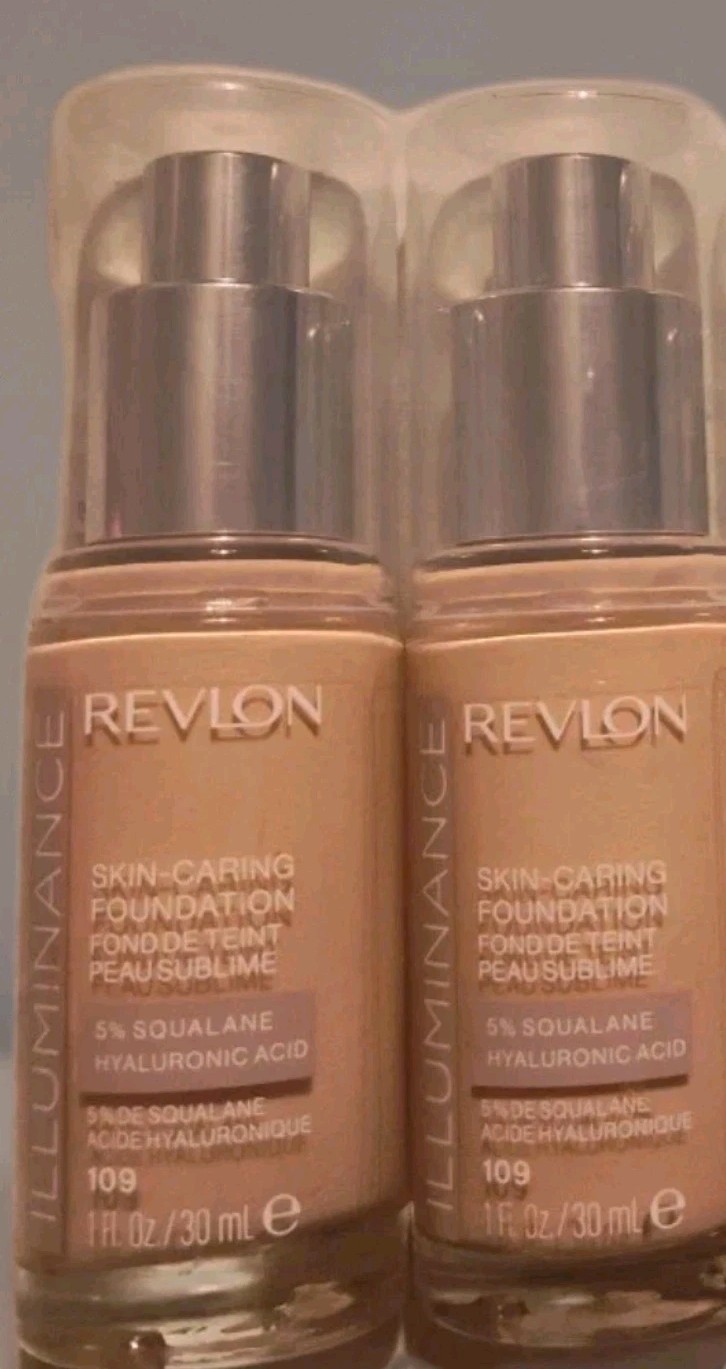 Revlon Illuminance Skin Caring Foundation Light Ivory 109 – Lot of 2