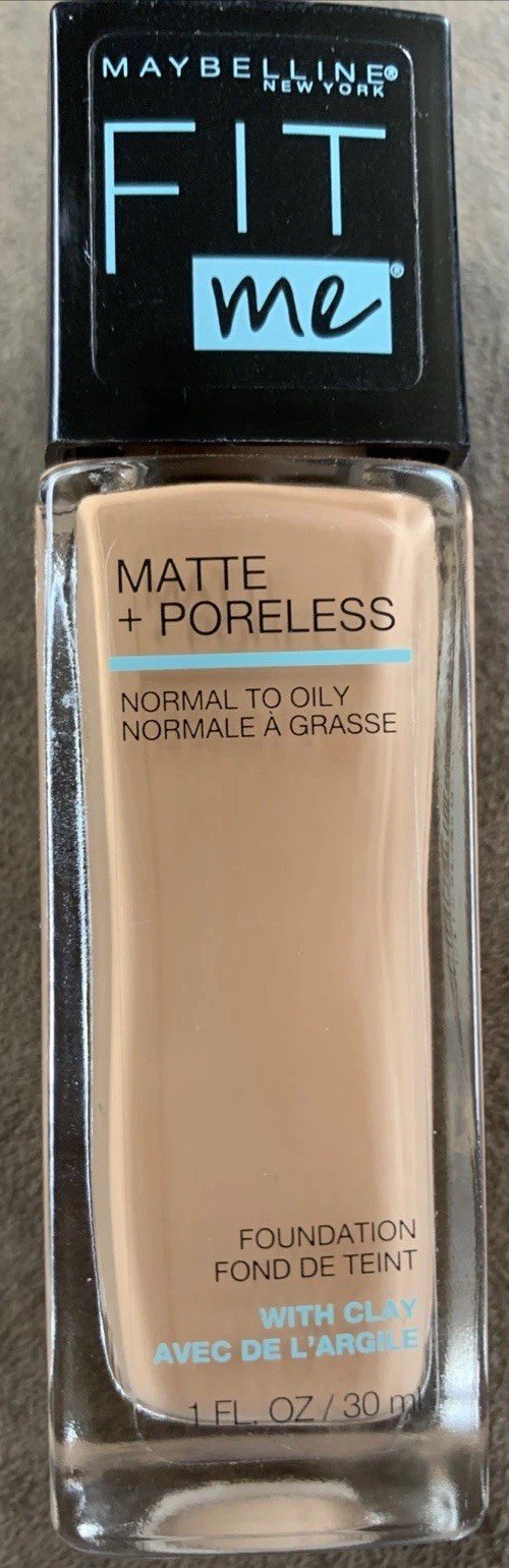 Maybelline Fit Me Matte+ Poreless Foundation 320- Natural Tan, 1 fl. oz.