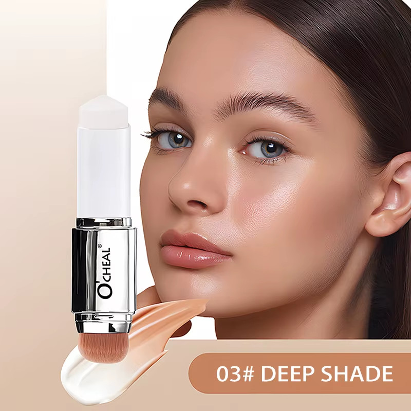 Temperature Changing Foundation Stick Facial Coverage Blemishes Pores Double-Hea