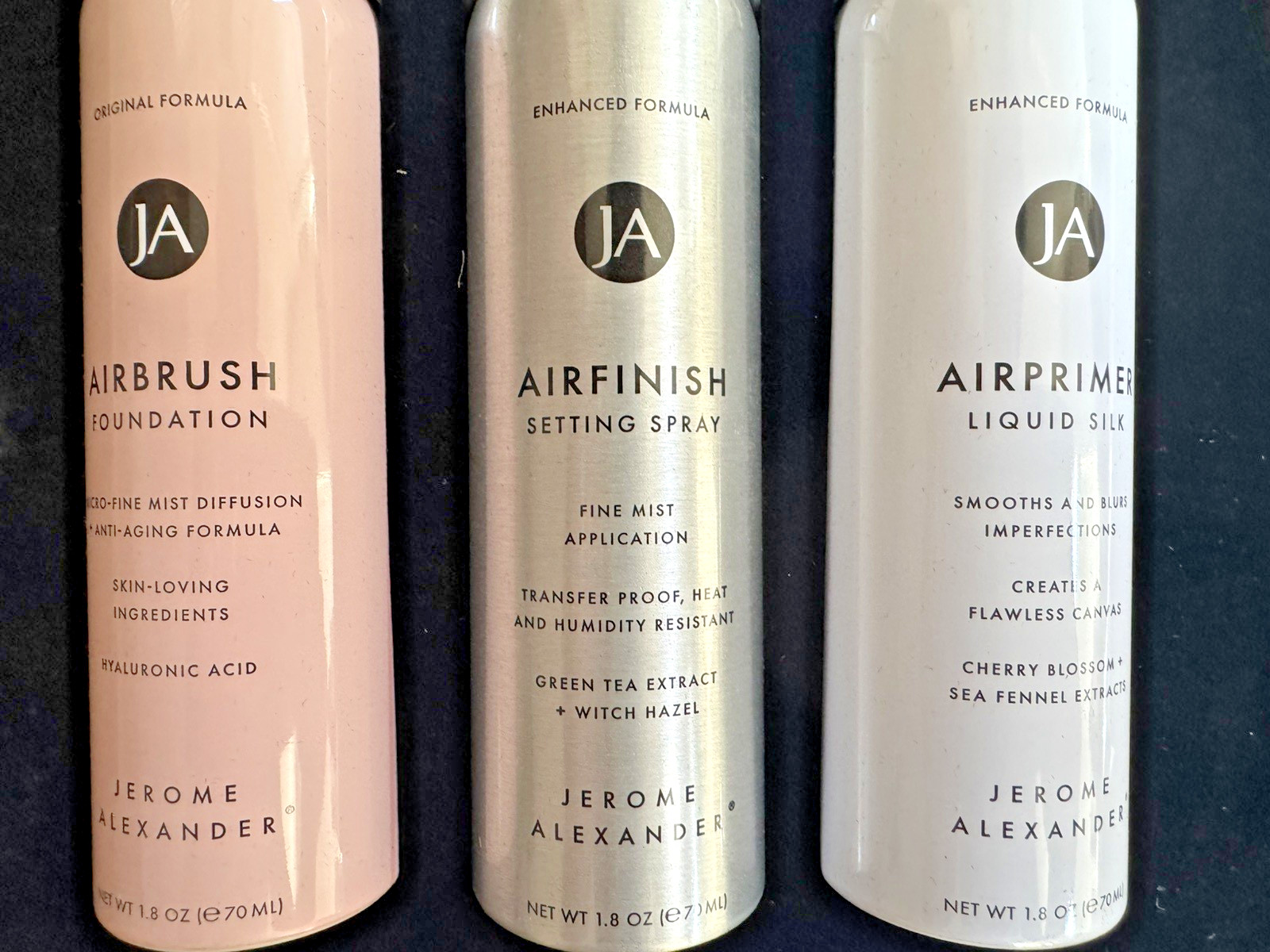 Jerome Alexander MagicMinerals Airbrush Foundation Makeup Set 4pc Spray Warm Med