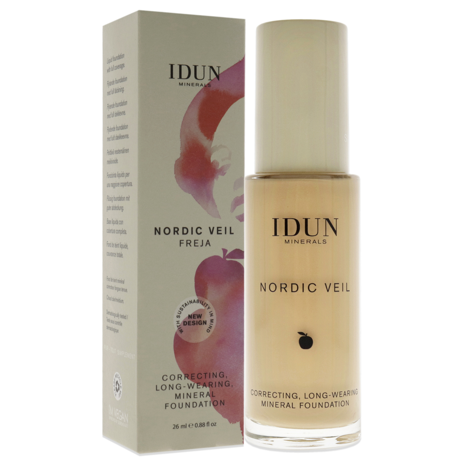 Nordic Veil Foundation – 306 Freja by Idun Minerals for Women – 0.88 oz