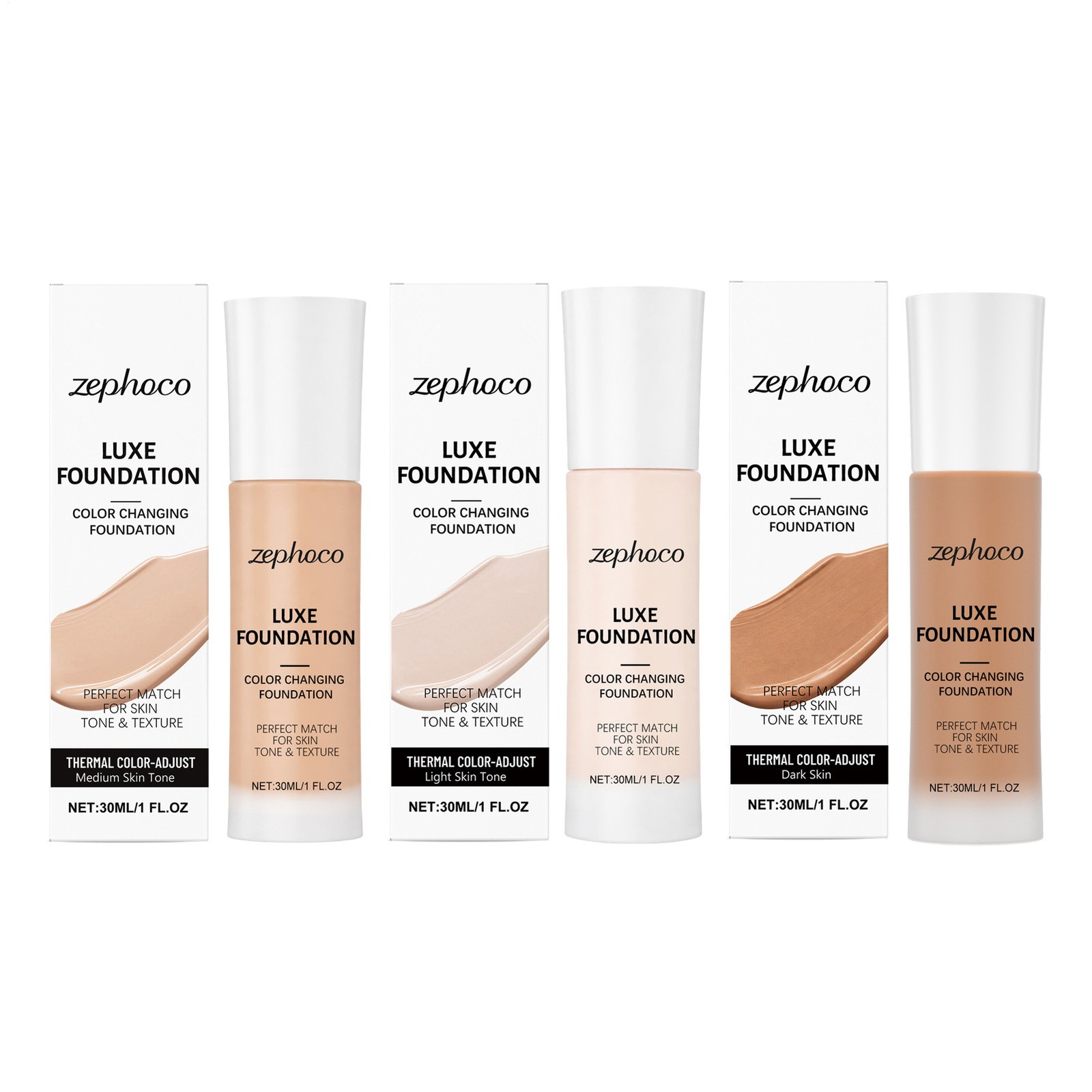 LUXE Intelligent Color Correcting Foundation, 30ml/1 fl oz – Fits All Skin Tone