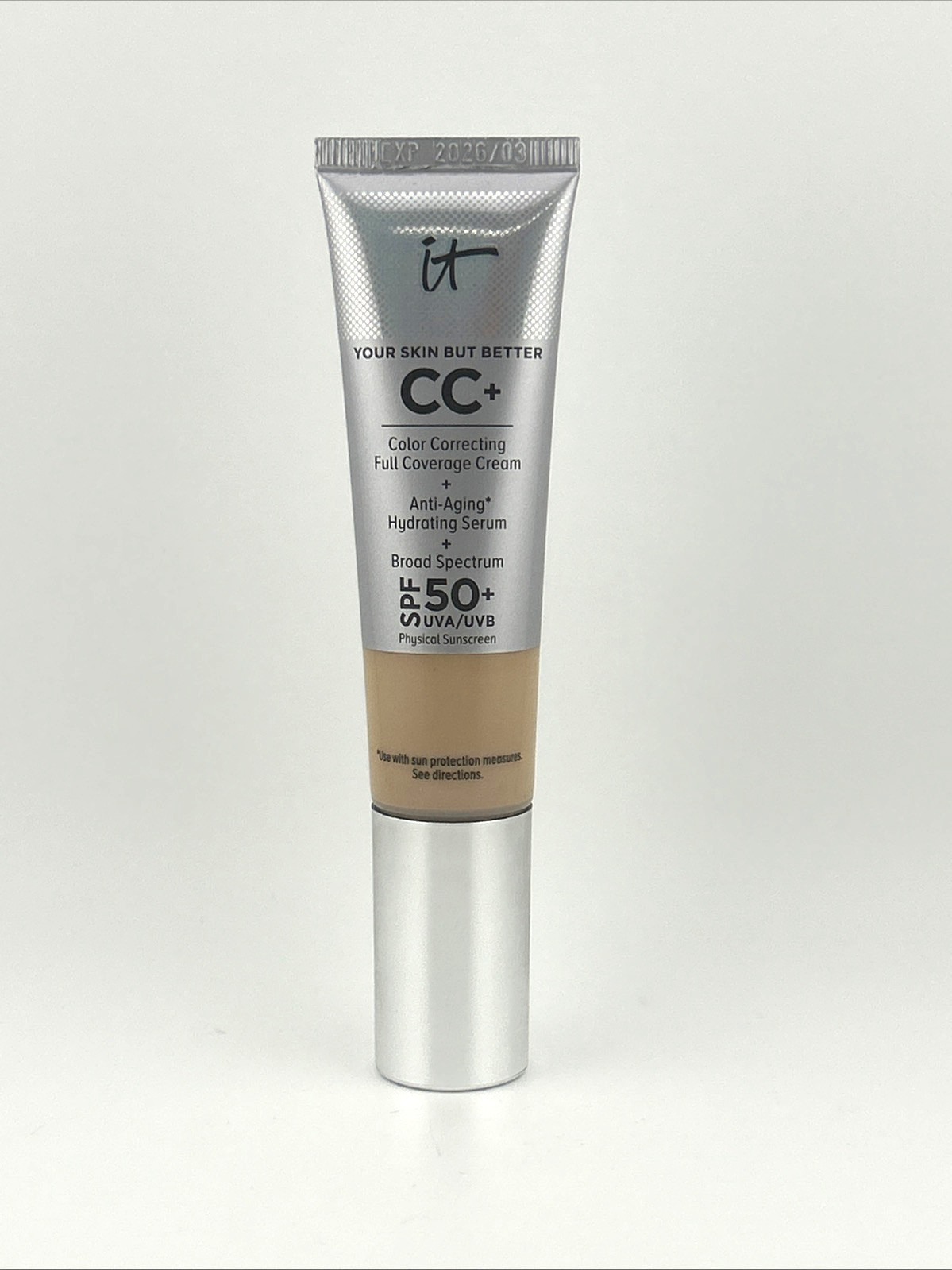 IT Cosmetics CC+ SPF 50 (Light) – 1.08oz – New NOB – Exp. 03/2026