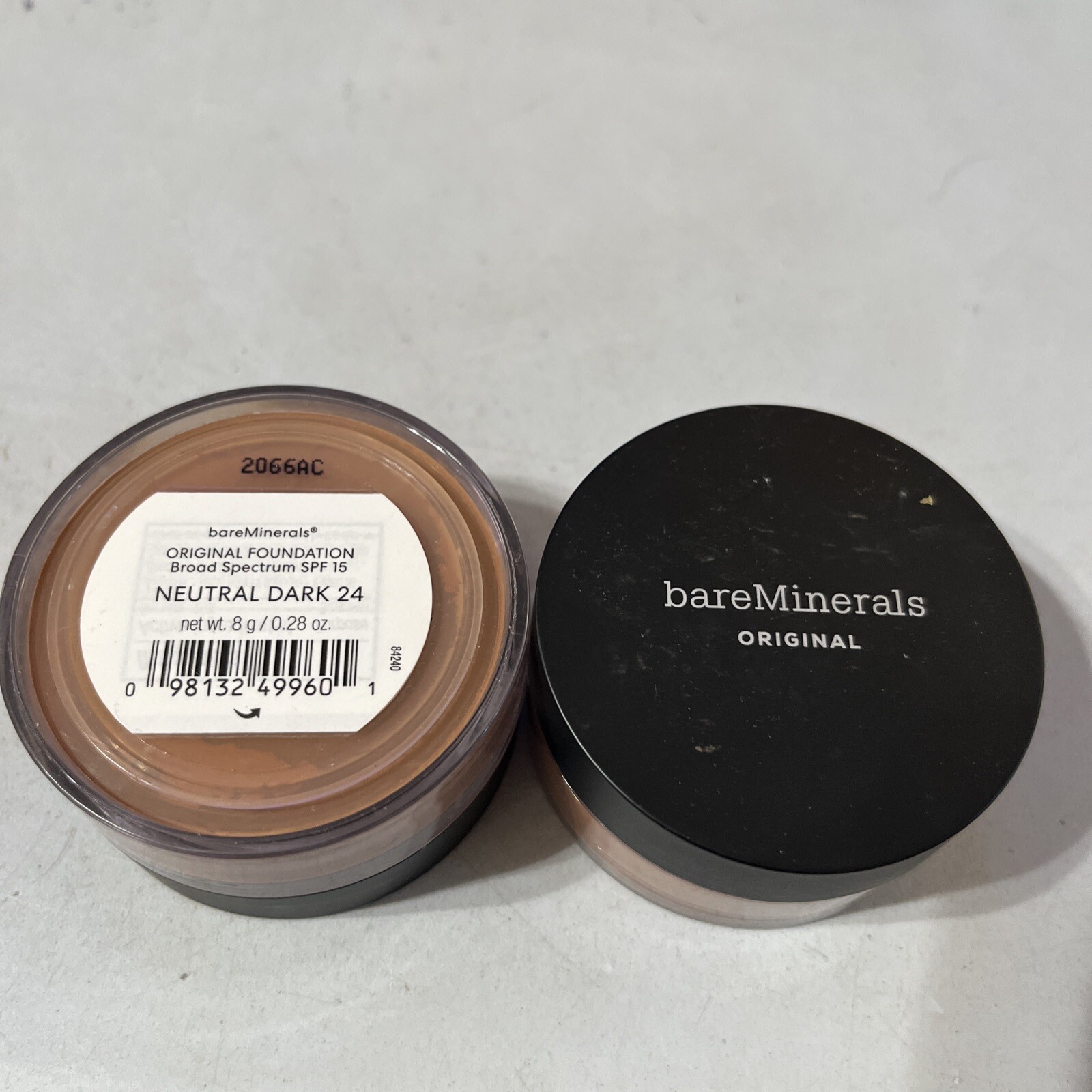 bareMinerals (2) Loose Powder Original Foundation SPF15 Neutral Dark 24 0.28oz