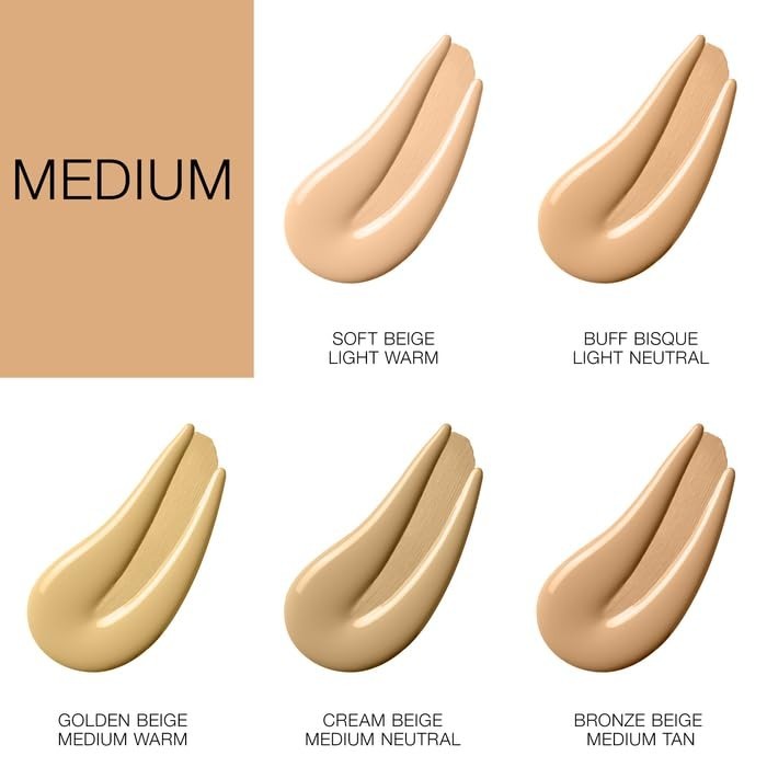 Weightless Buff Bisque Liquid Foundation for Radiant, Flawless Skin, 0.29oz