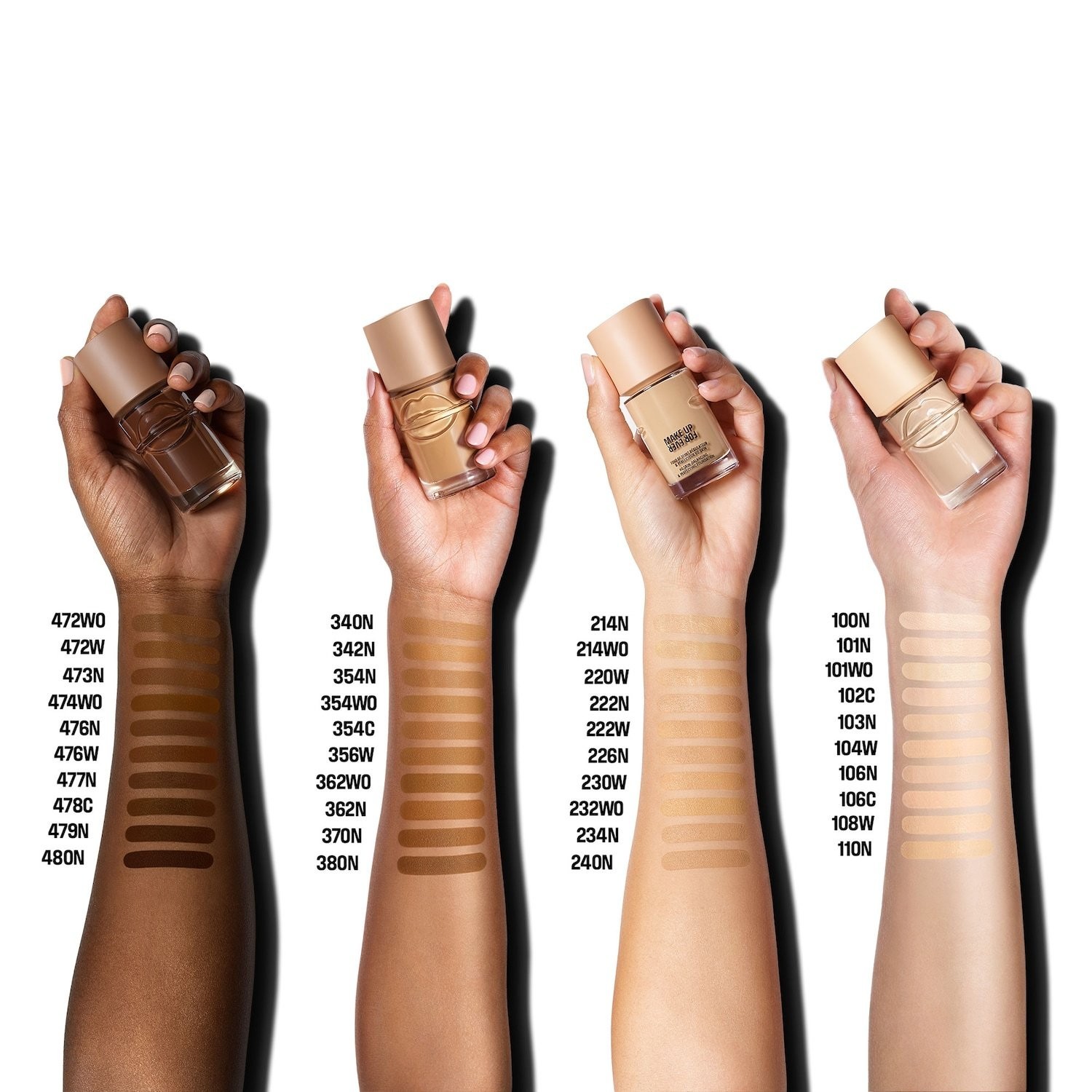 MAKE UP FOR EVER Authentic Natural Finish Longwear Foundation 1 oz 40 shades