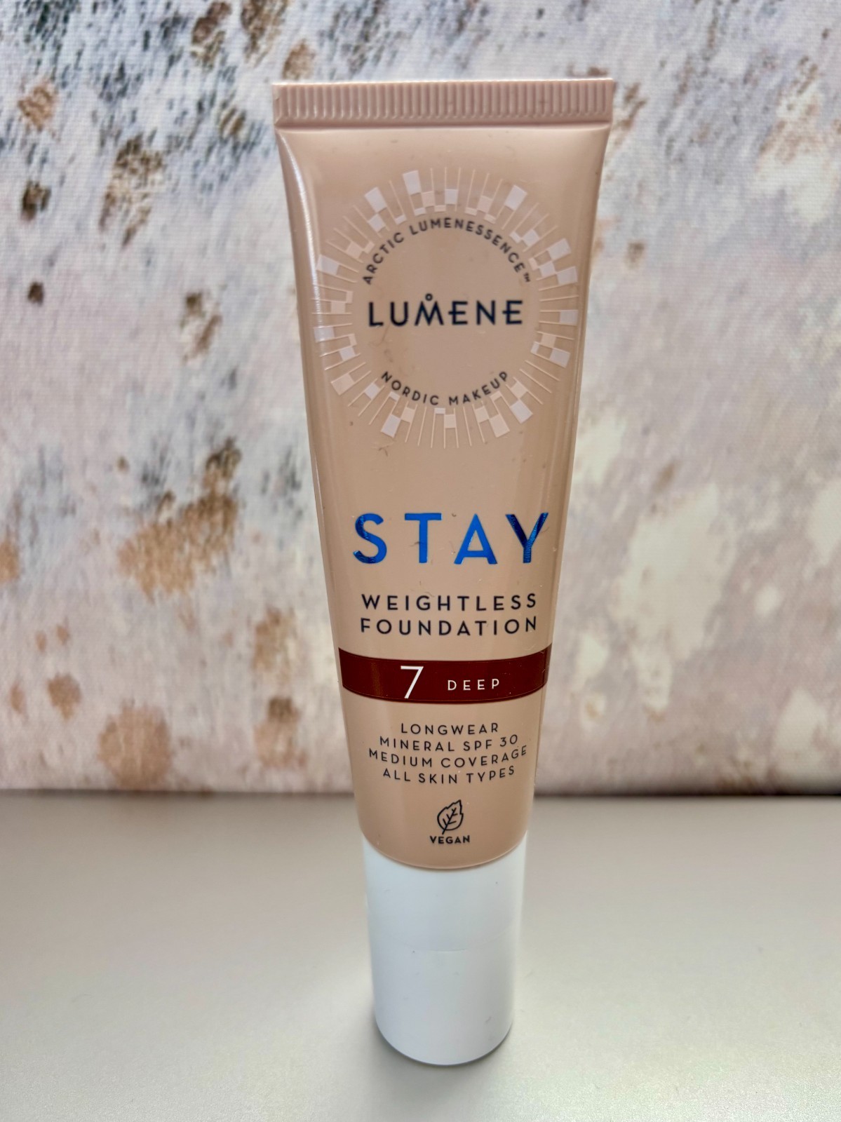 Lumene STAY Weightless Foundation SPF30 Longwear Vegan Shade Deep NEW FREE SHIP!