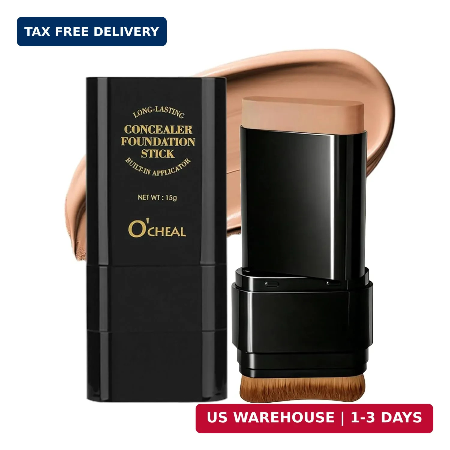 O’CHEAL Face Foundation Contour Stick Long-wear Lightweight Brighten Stick Blemi