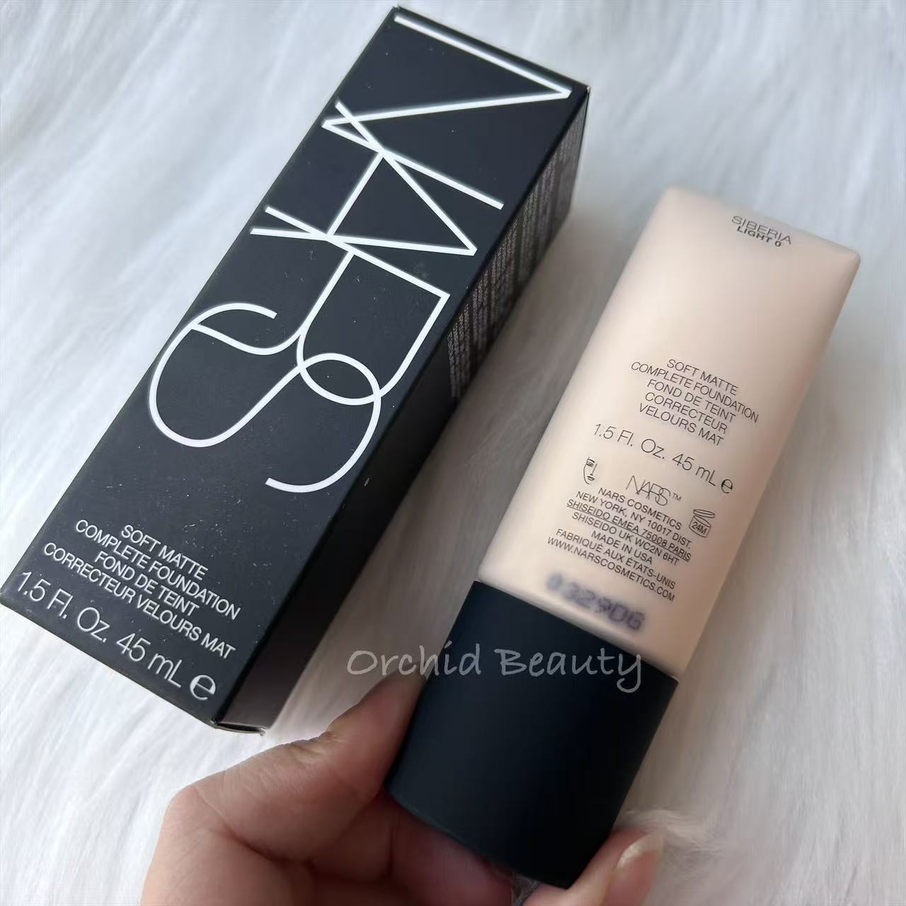 New NARS Soft Matte Complete Foundation~Light 0 Siberia~Full size 1.5oz / 45ml