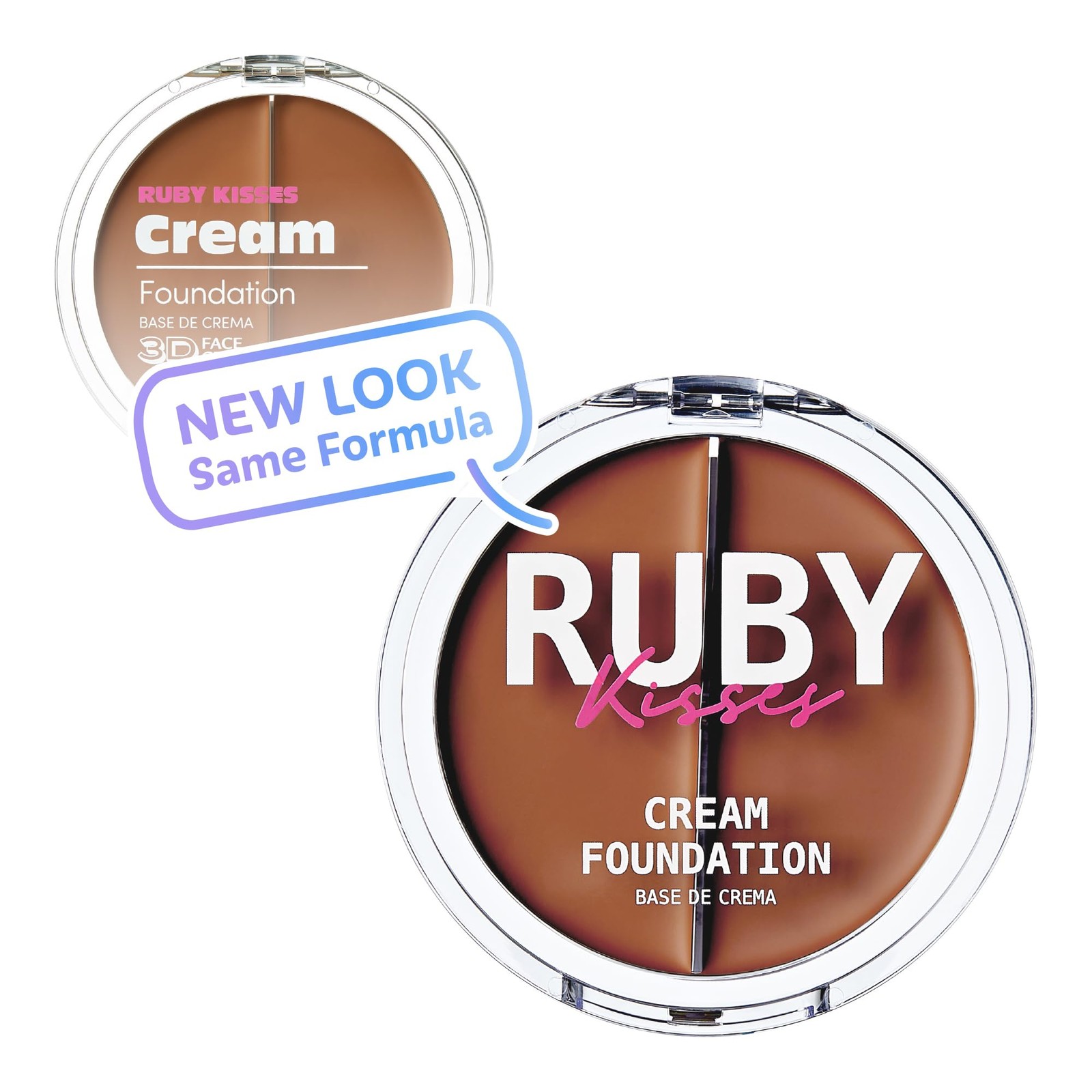 Ruby Kisses 3D Face Creator Cream Foundation & Concealer, 12 Hours Long Lasti…