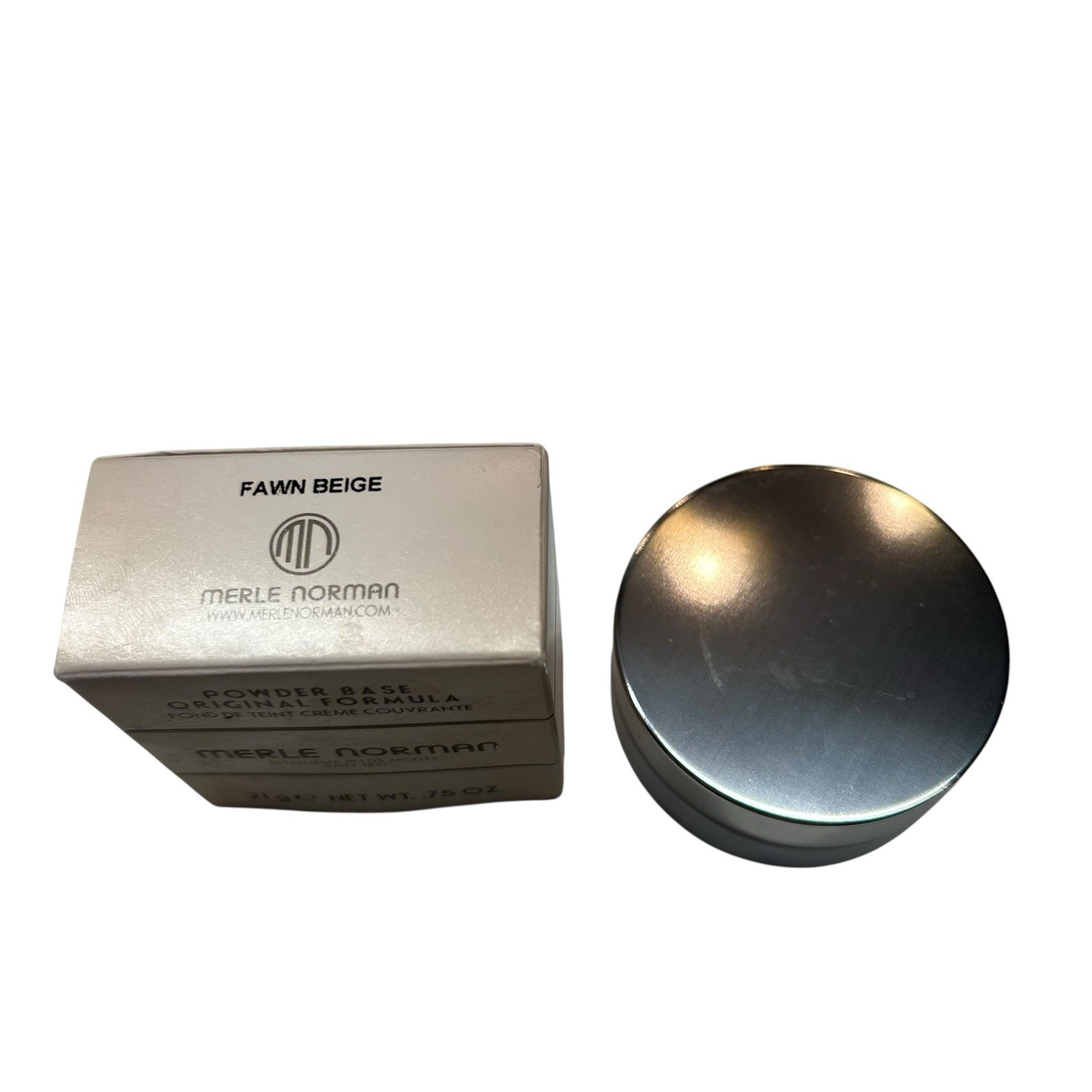 Merle Norman Powder Base Original Formula FAWN BEIGE NEW .75 OZ.