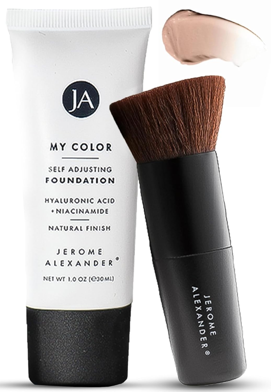 Self-Adjusting Hydrating Foundation with Kabuki Brush, Medium