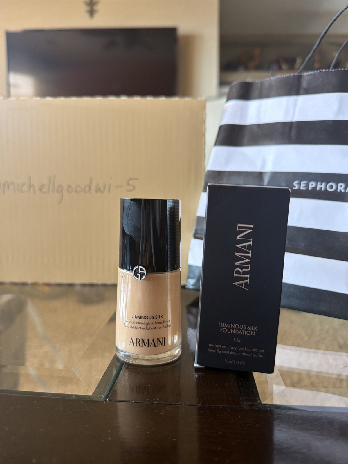 Armani Beauty Mini Luminous Silk Natural Glow Foundation 5.15 0.6 Oz/ 18 ML