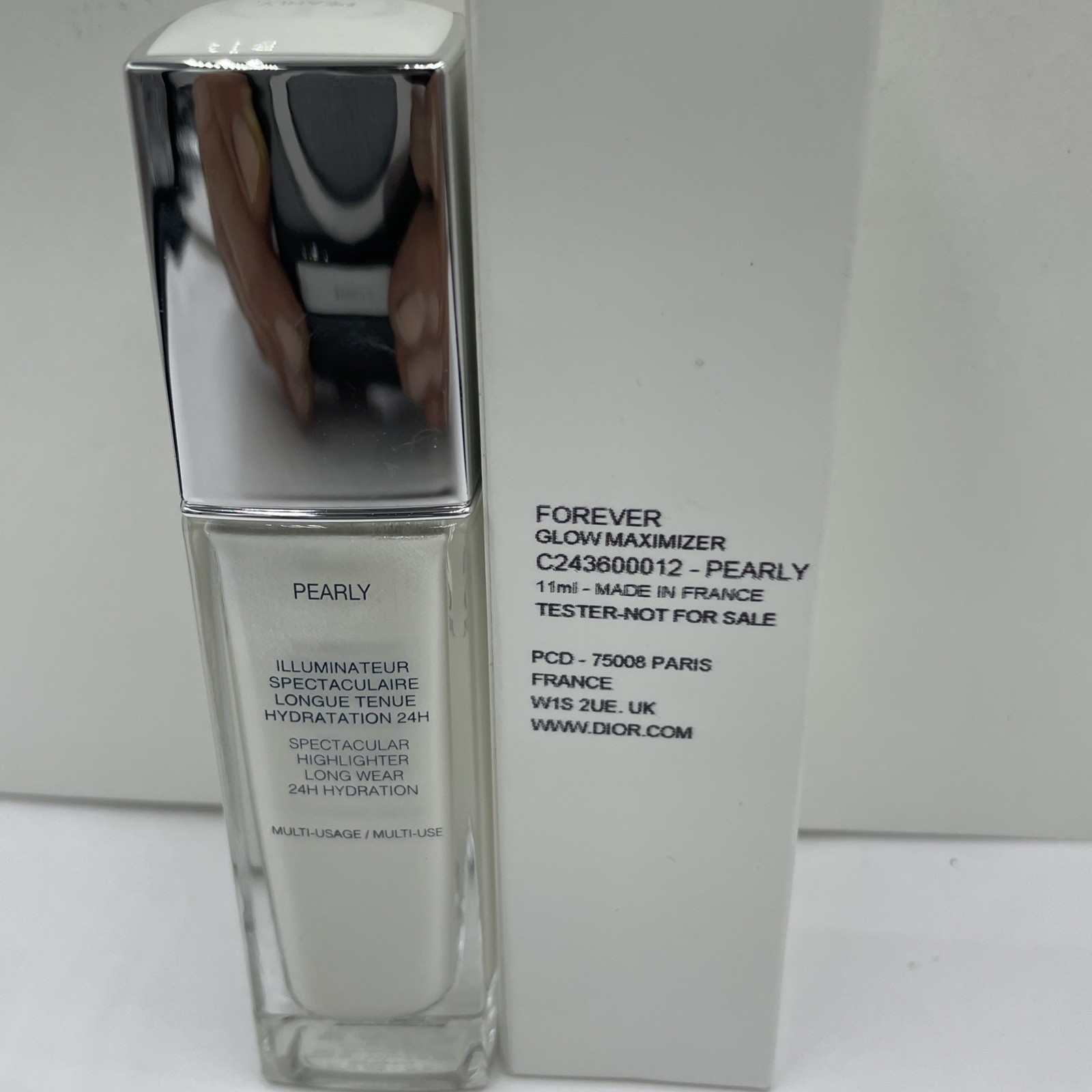 DIOR Forever Glow Maximizer PEARLY Liquid Highlighter 0.37 oz/11 ml NEW tester