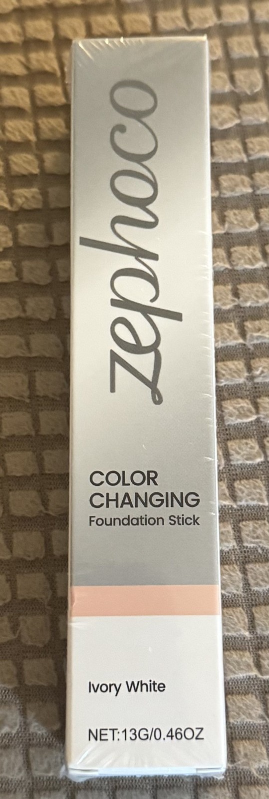 New Sealed Zephoco Color Changing Foundation Stick Ivory White exp. 11/10/28