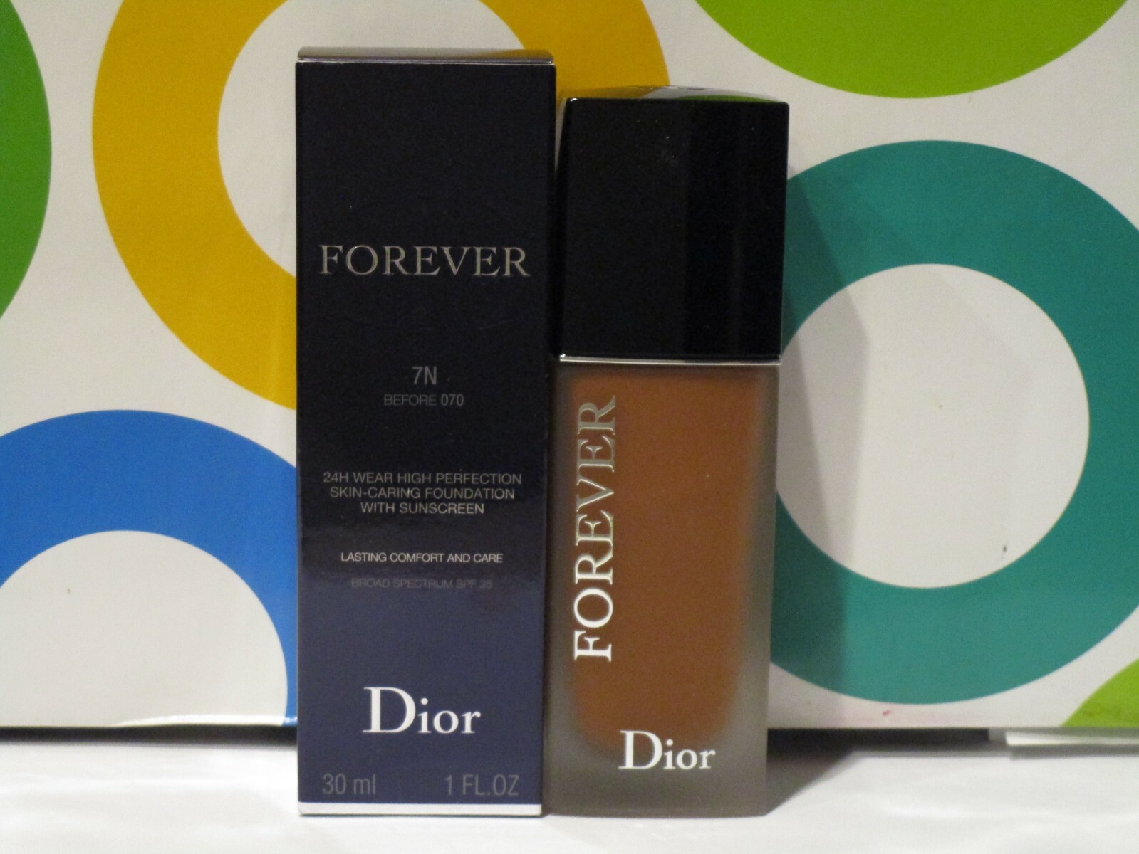 CHRISITAN DIOR ~ FOREVER 24 H WEAR HIGH PERFECTION FOUNDATION ~ 7 N ~ BOXED