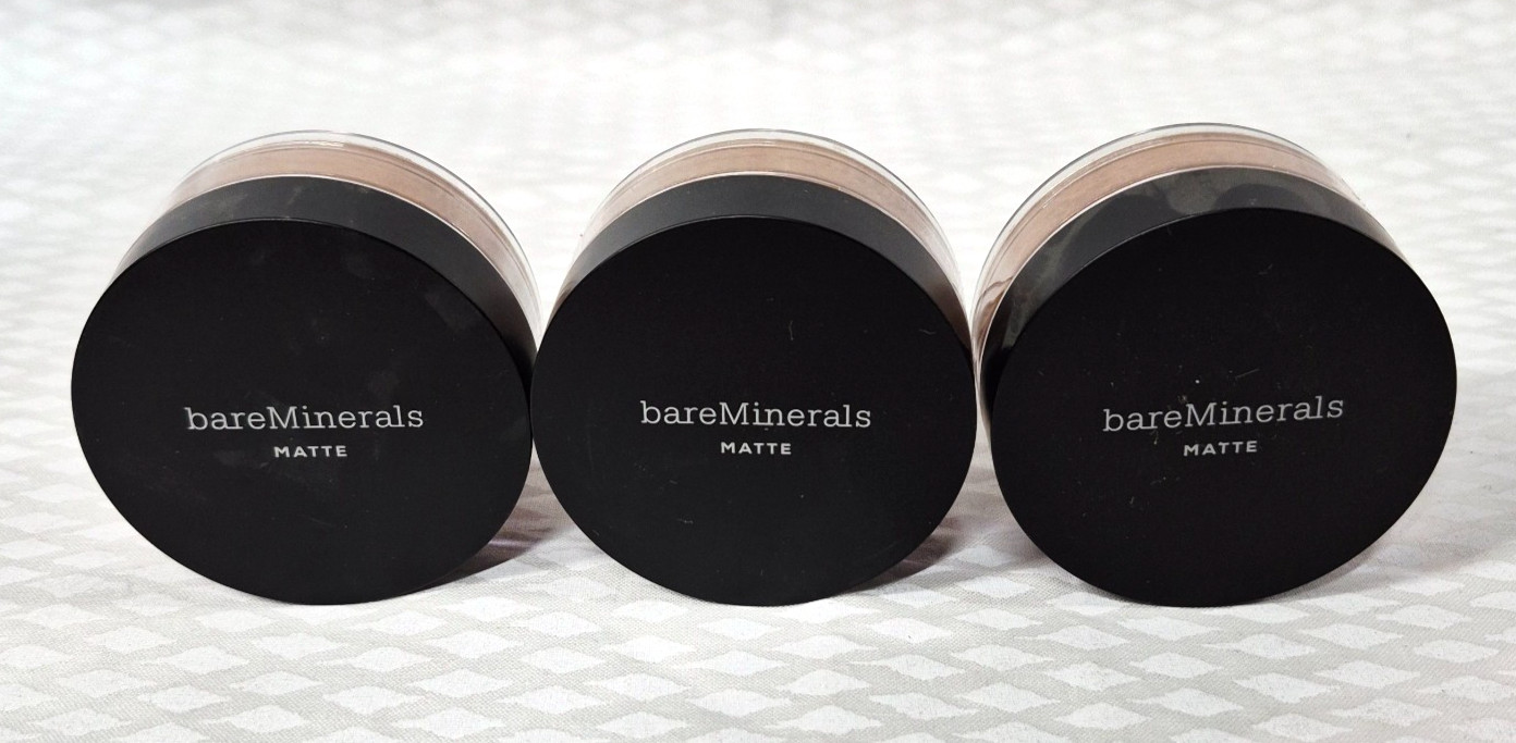 LOT/3 Bare Escentuals bareMinerals MATTE SPF15 Foundation NEUTRAL DEEP 29