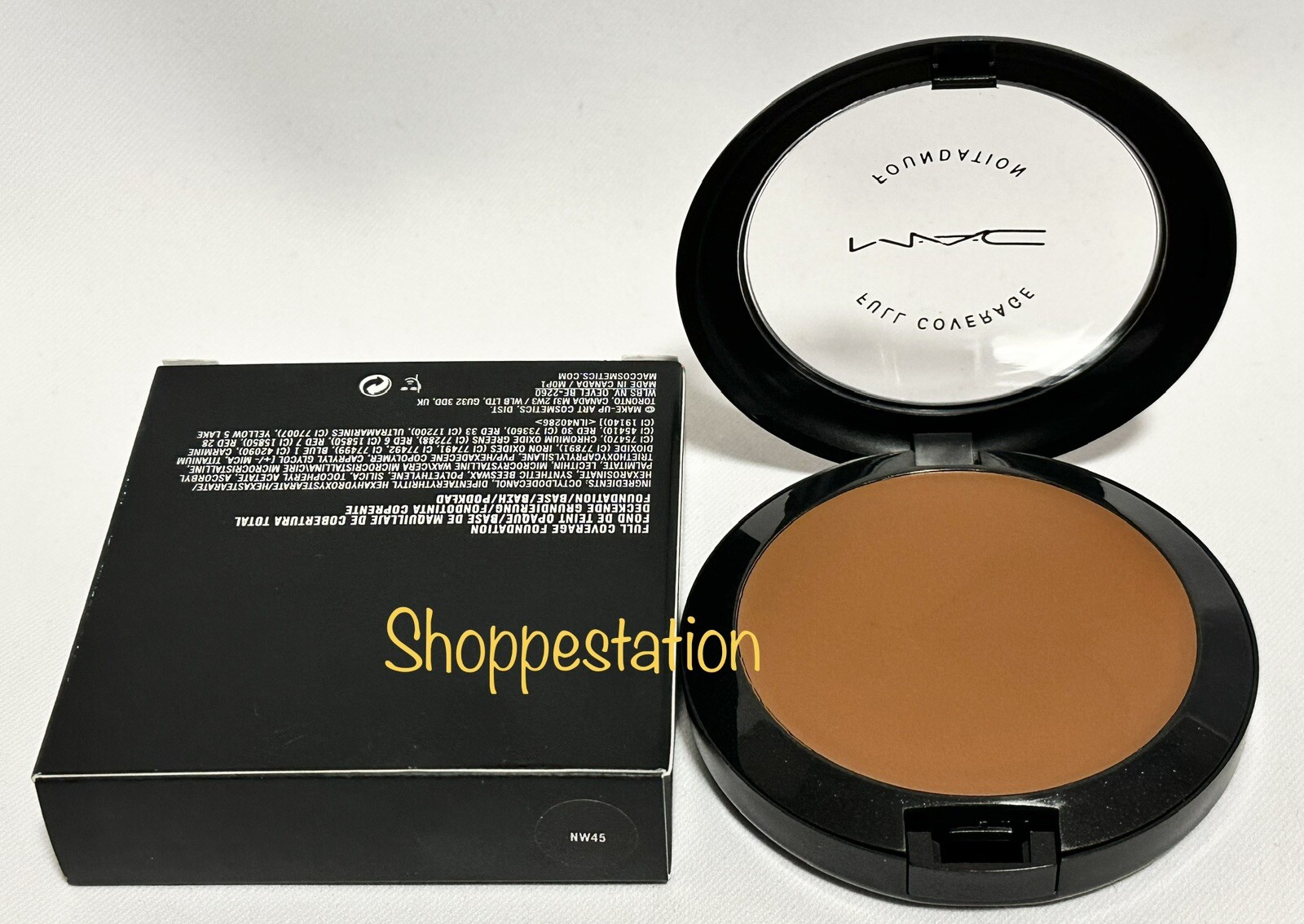 MAC Full Coverage Foundation Shade NW45 Full Size 1oz / 28g New In Box