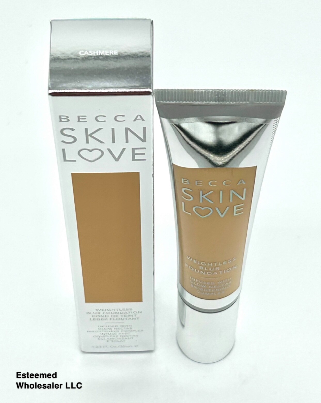 BECCA Skin Love Weightless Blur Foundation Cashmere 1.23oz