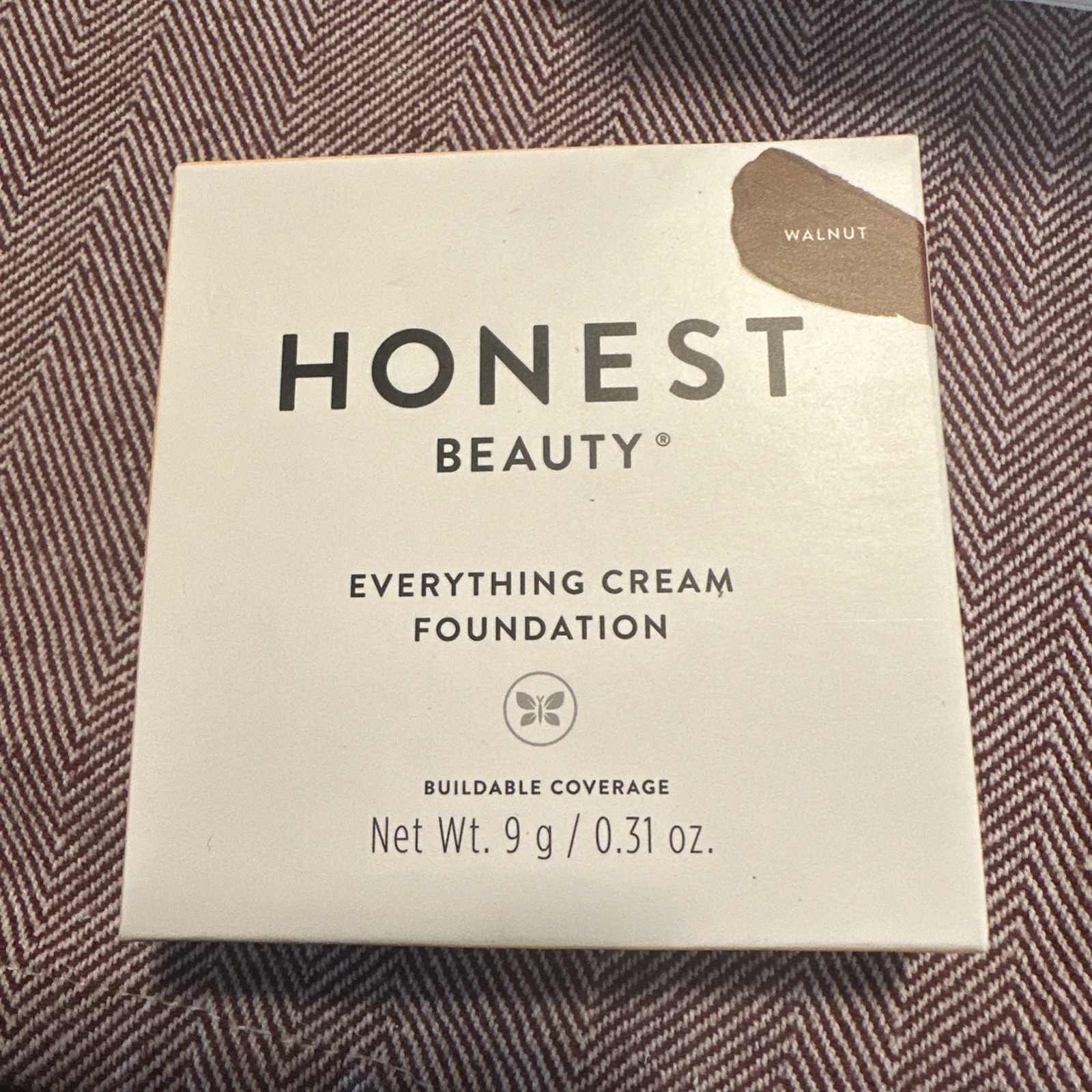Honest Beauty Everything Cream Foundation 9 g/0.31 oz *Walnut Shade* New In Box