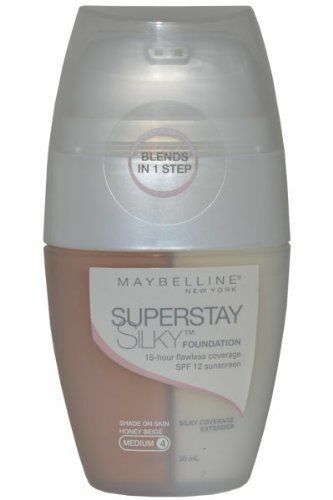 Maybelline SuperStay Silky Foundation SPF 12 Honey Beige (Medium 4)