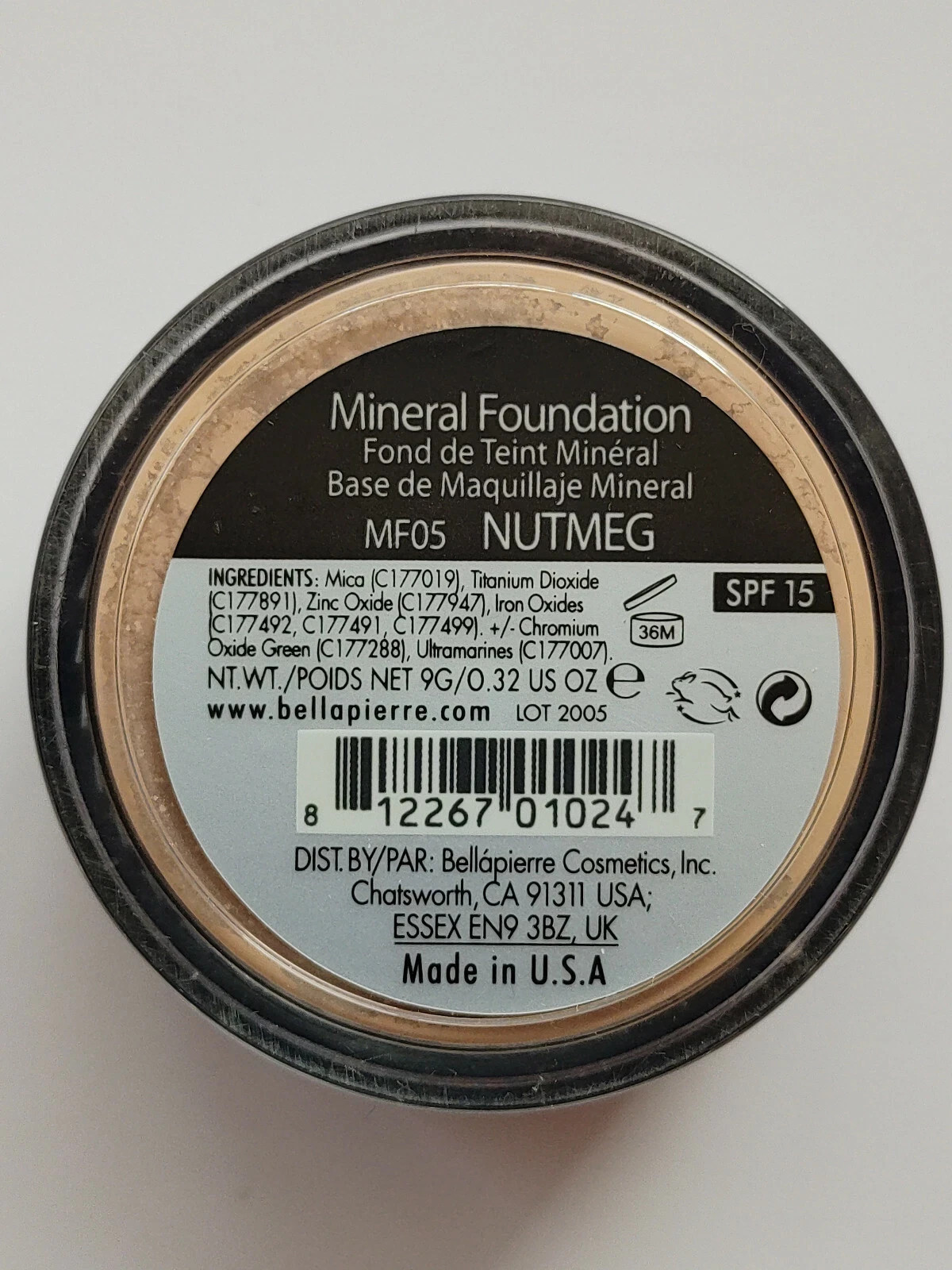 Bellápierre Bella Pierre 5-in-1 Loose Mineral Foundation Nutmeg #5 10/2027