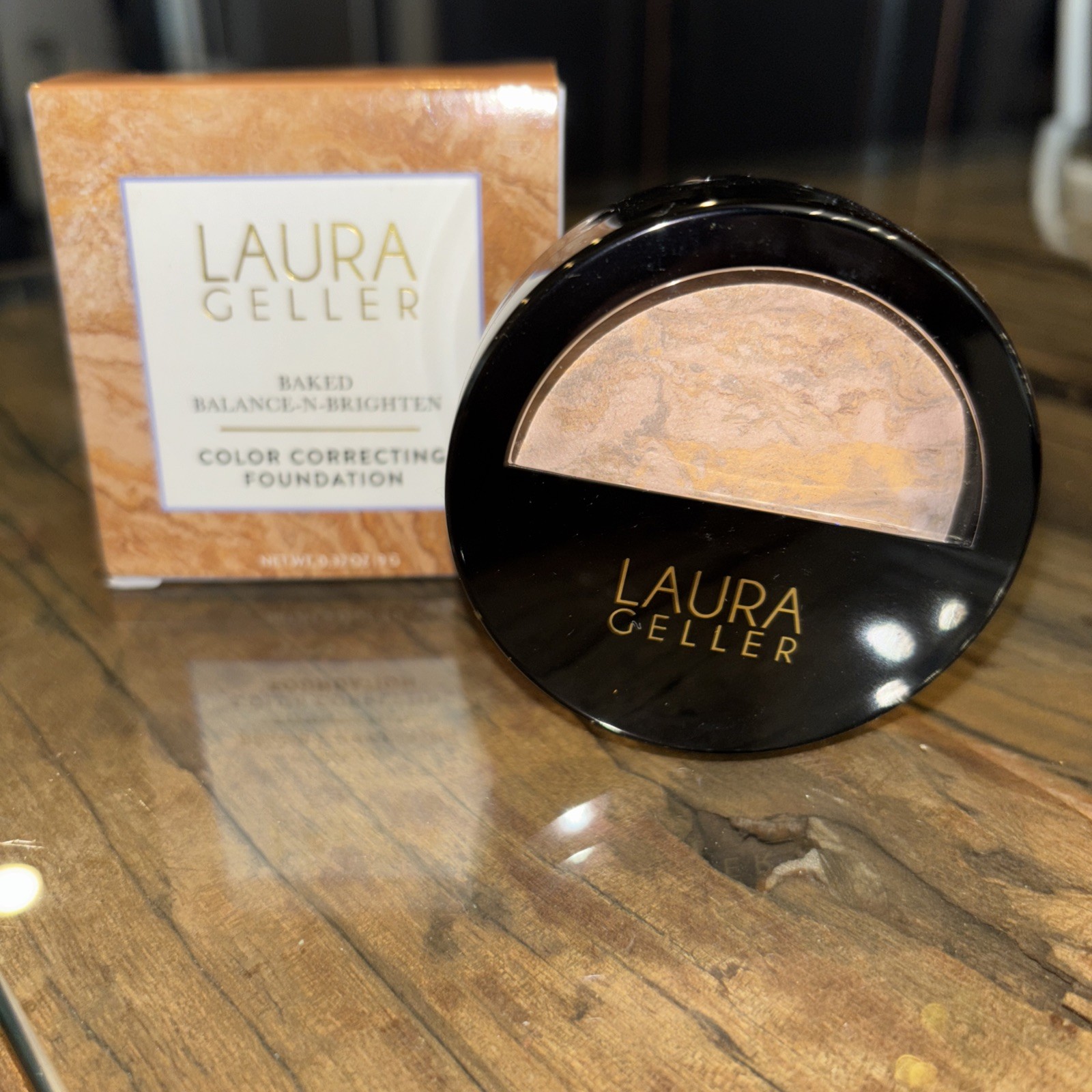 LAURA GELLER Baked Balance-n-Brighten Color Correcting Foundation Medium 0.32oz
