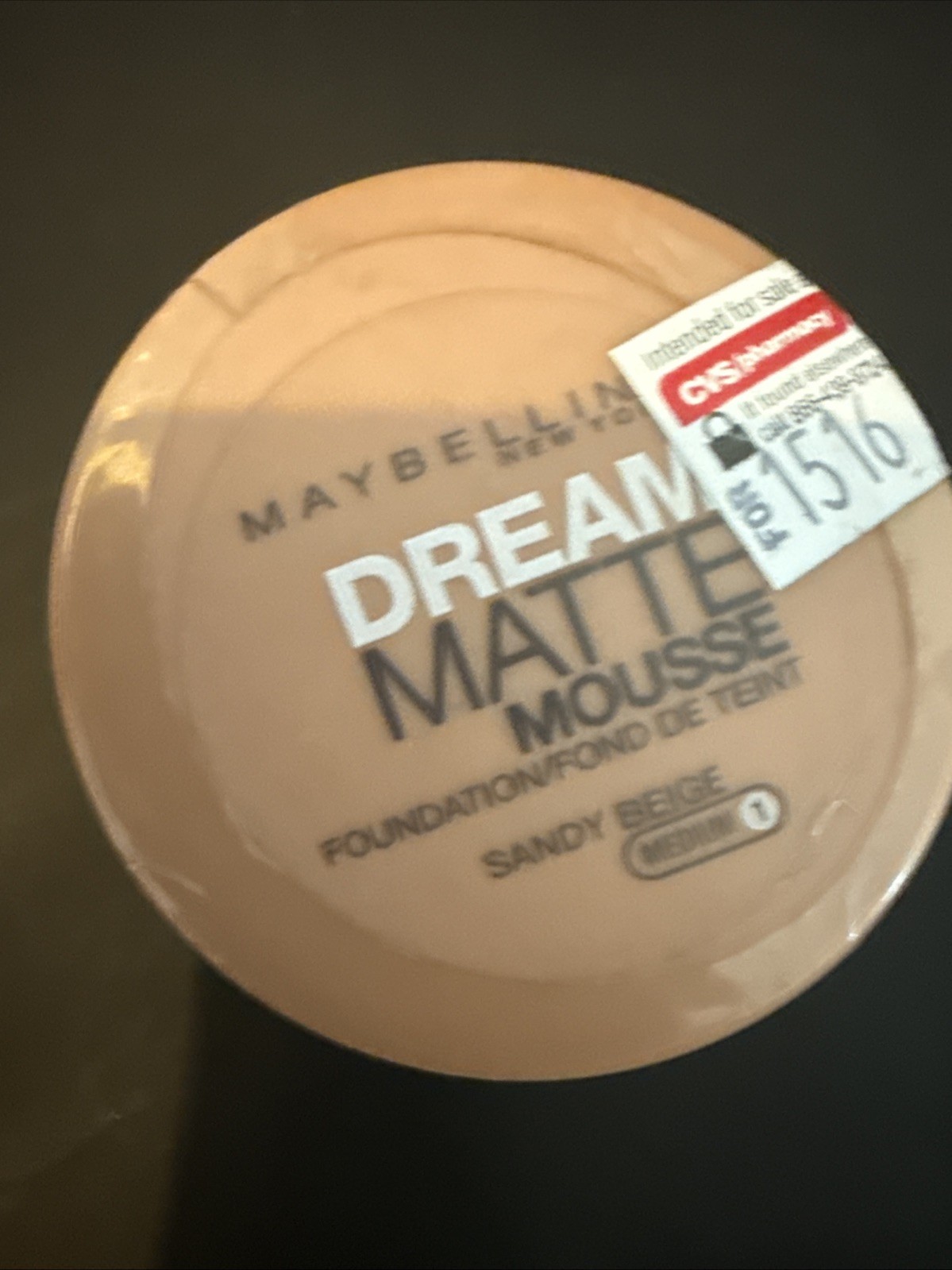 Maybelline Dream Matte Mousse Foundation Makeup Full Size Medium 1 Sandy Beige
