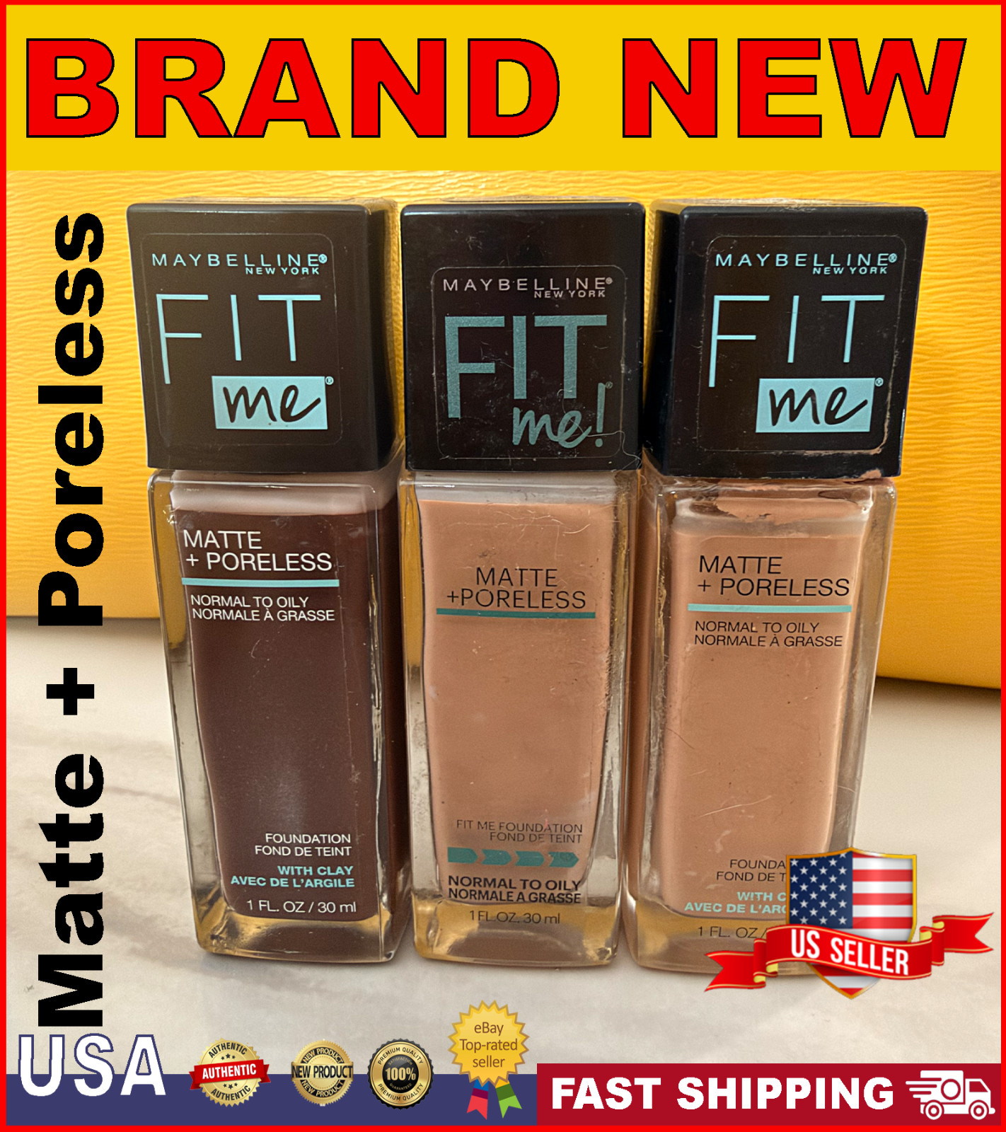Maybelline Fit Me Matte + Poreless normal to Oily | 3 set | 235 / 222 / 380