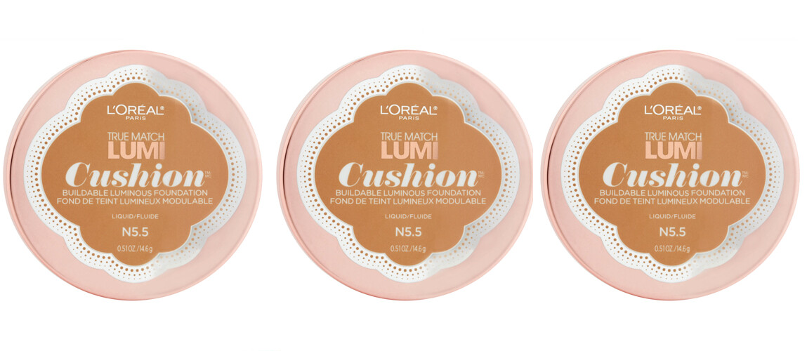 3-Pack NEW L’Oreal True Match Lumi Cushion Liquid Foundation N5.5 Perfect Beige