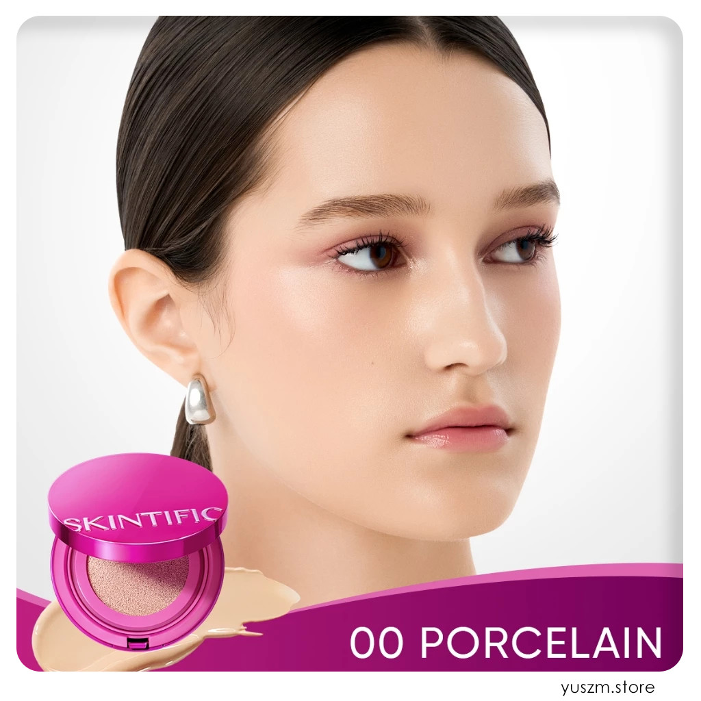 SKINTIFIC Cover Glow Perfect Pink Cushion | Long-Lasting Radiant Finish