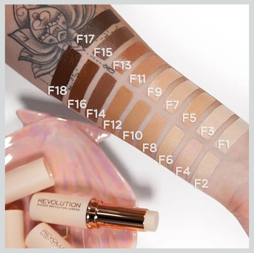 Revolution Fast Base Stick Foundation, Shade F2. Lot of 2. Sealed. Free Ship.