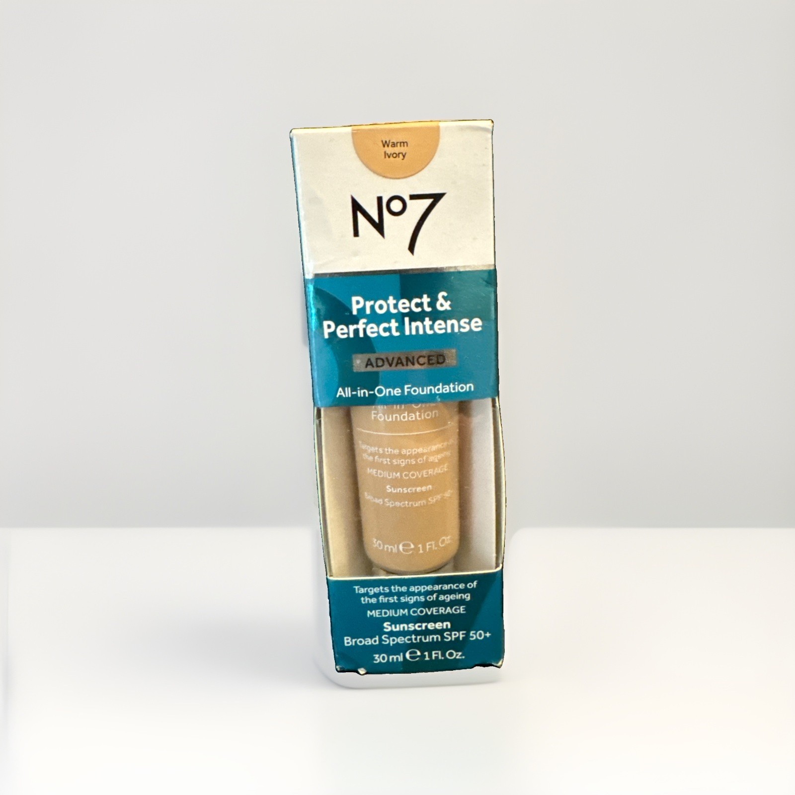 No7 Protect & Perfect Advanced All in One Foundation Warm Ivory SPF 50+ 1oz
