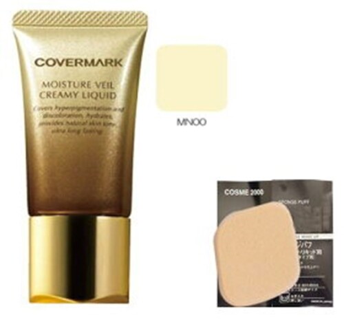 COVERMARK Moisture Veil Creamy Liquid 25g MN00 SPF38 PA+++ with special sponge