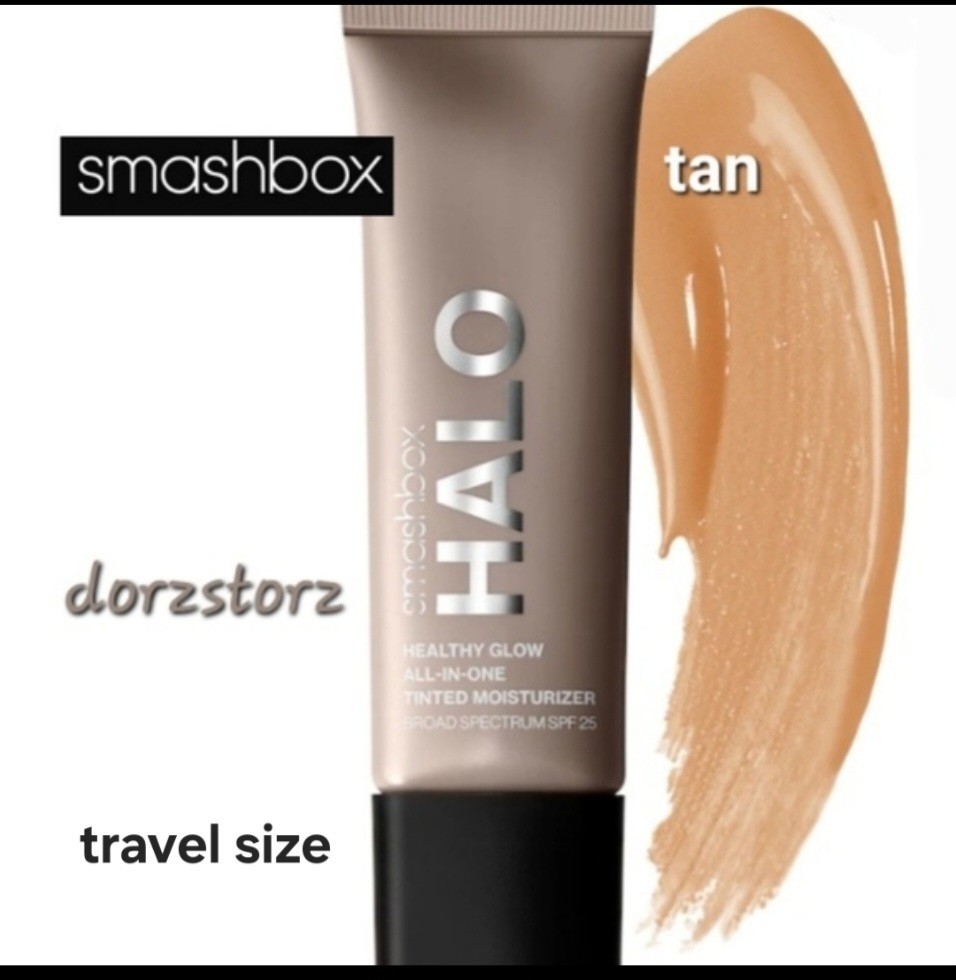 SMASHBOX HALO Healthy Glow All-In-One Tinted Moisturizer TAN .41 oz Travel/NIB
