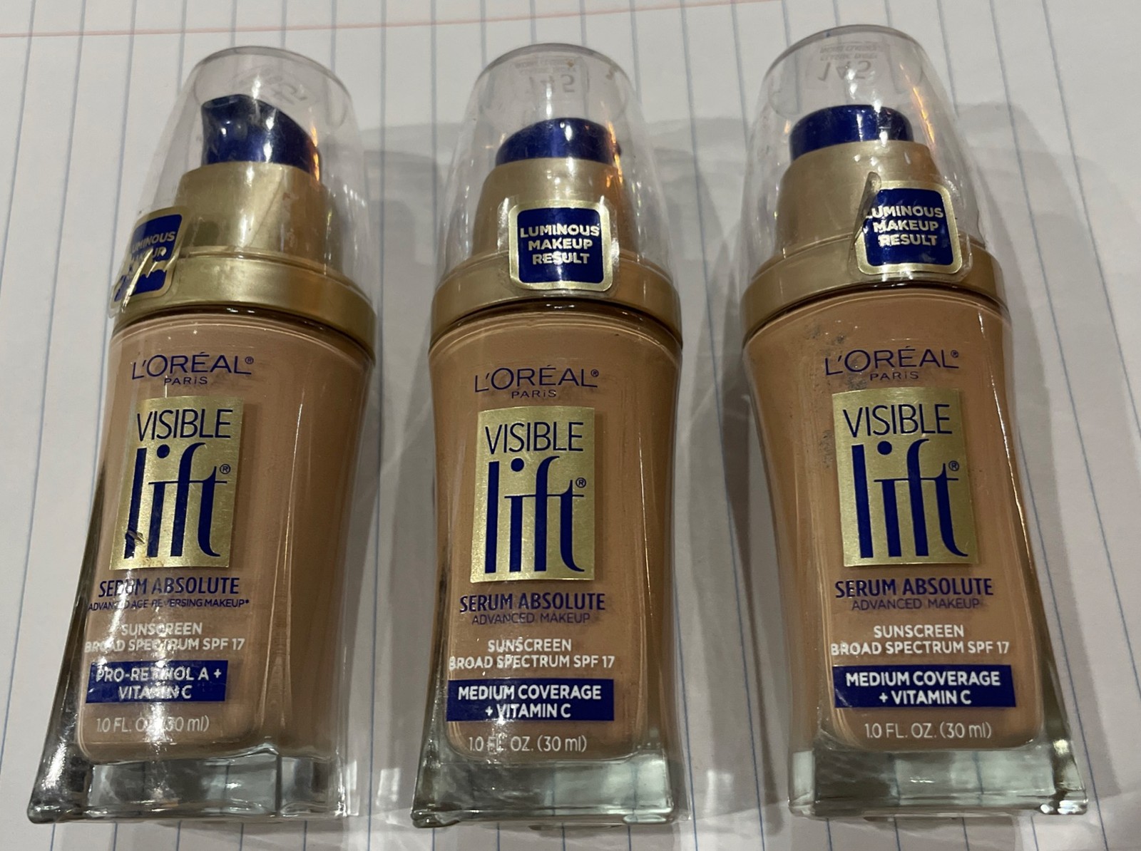 L’Oréal Visible Lift 145 Exp 2024 3 Bottles (hh1)