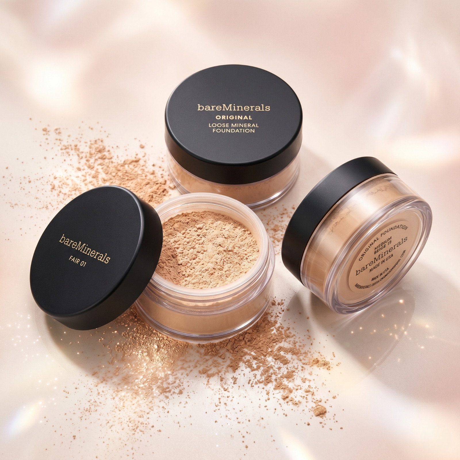 bareMinerals Original 17+ Shades Foundation & Mineral Veil Powder SPF 15 1.5g–9g