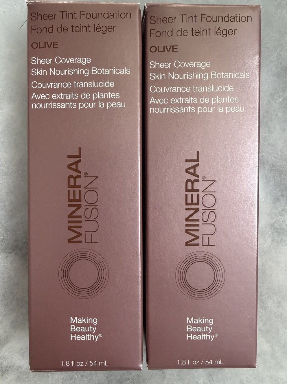 (2) Mineral Fusion Sheer Tint Mineral Foundation-OLIVE 1.8 floz Sheer Coverage