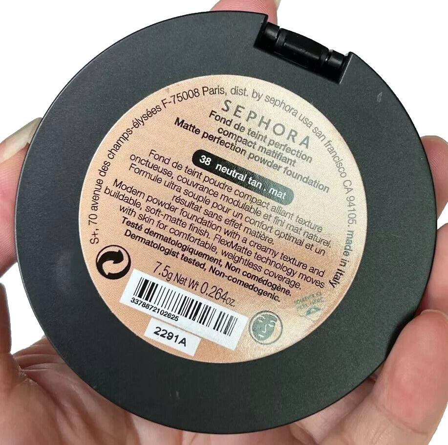 Sephora Matte Perfection Powder Foundation – 38 Neutral Tan – Full Size