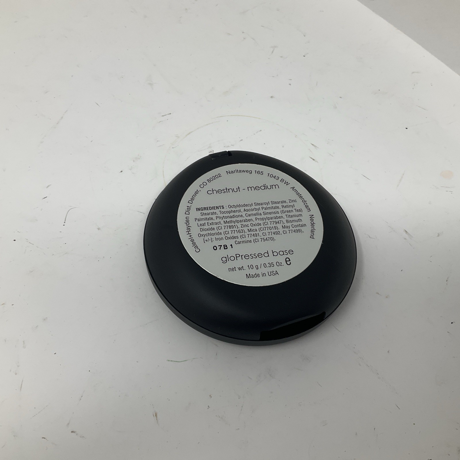 GloMinerals Pressed Base Chestnut MEDIUM – .35 oz /10 grams New in Box